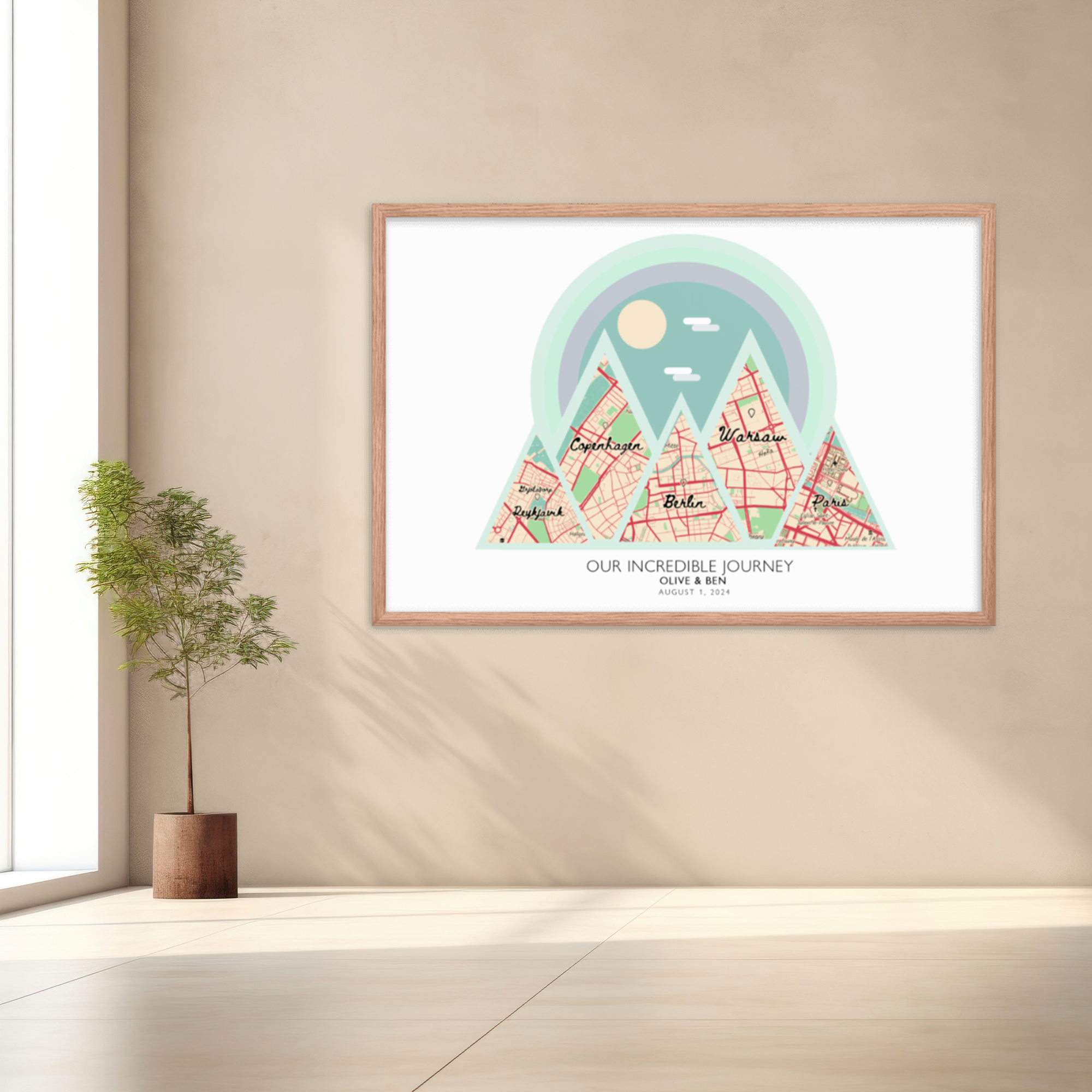 Personalized Location Map Print