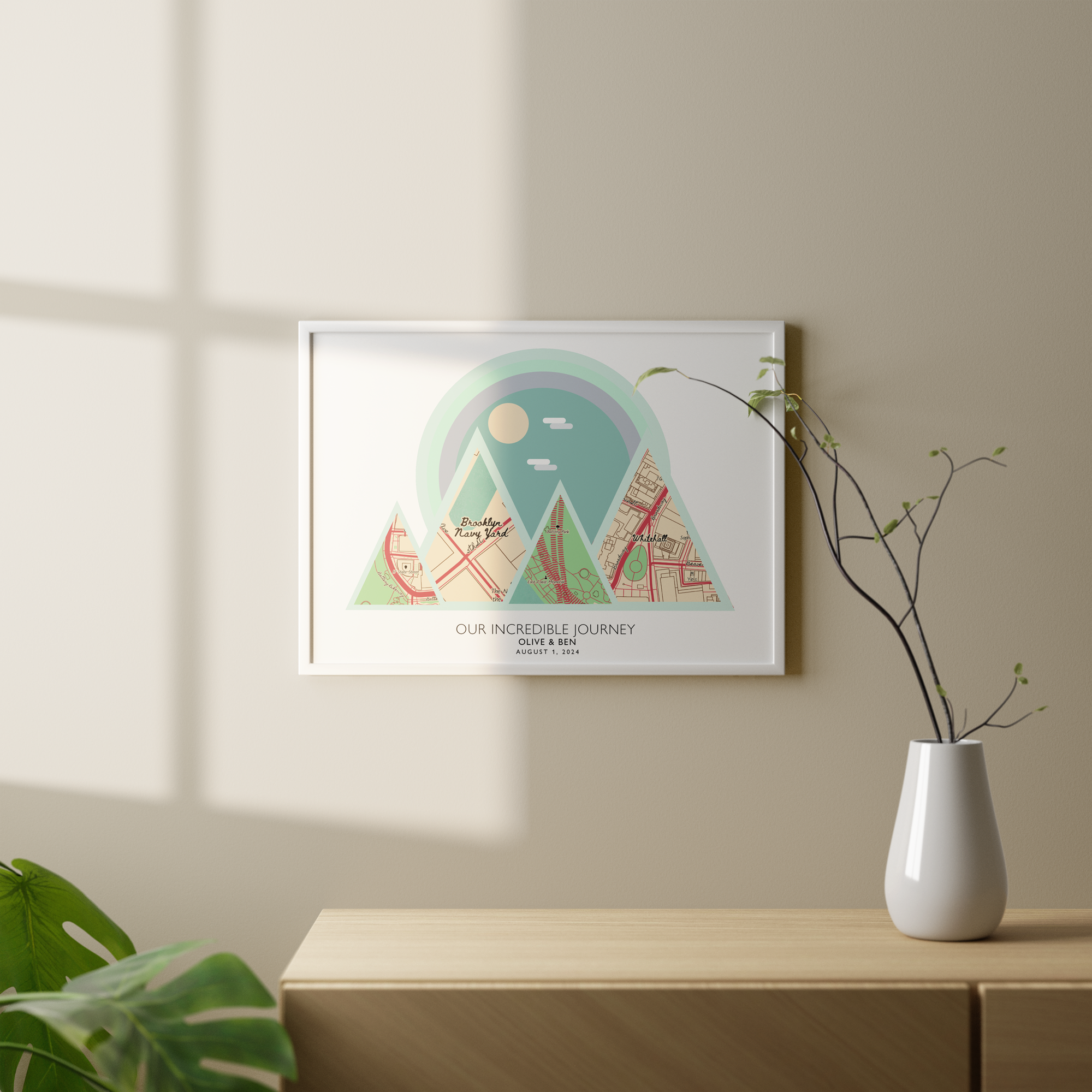 Personalized Location Map Print