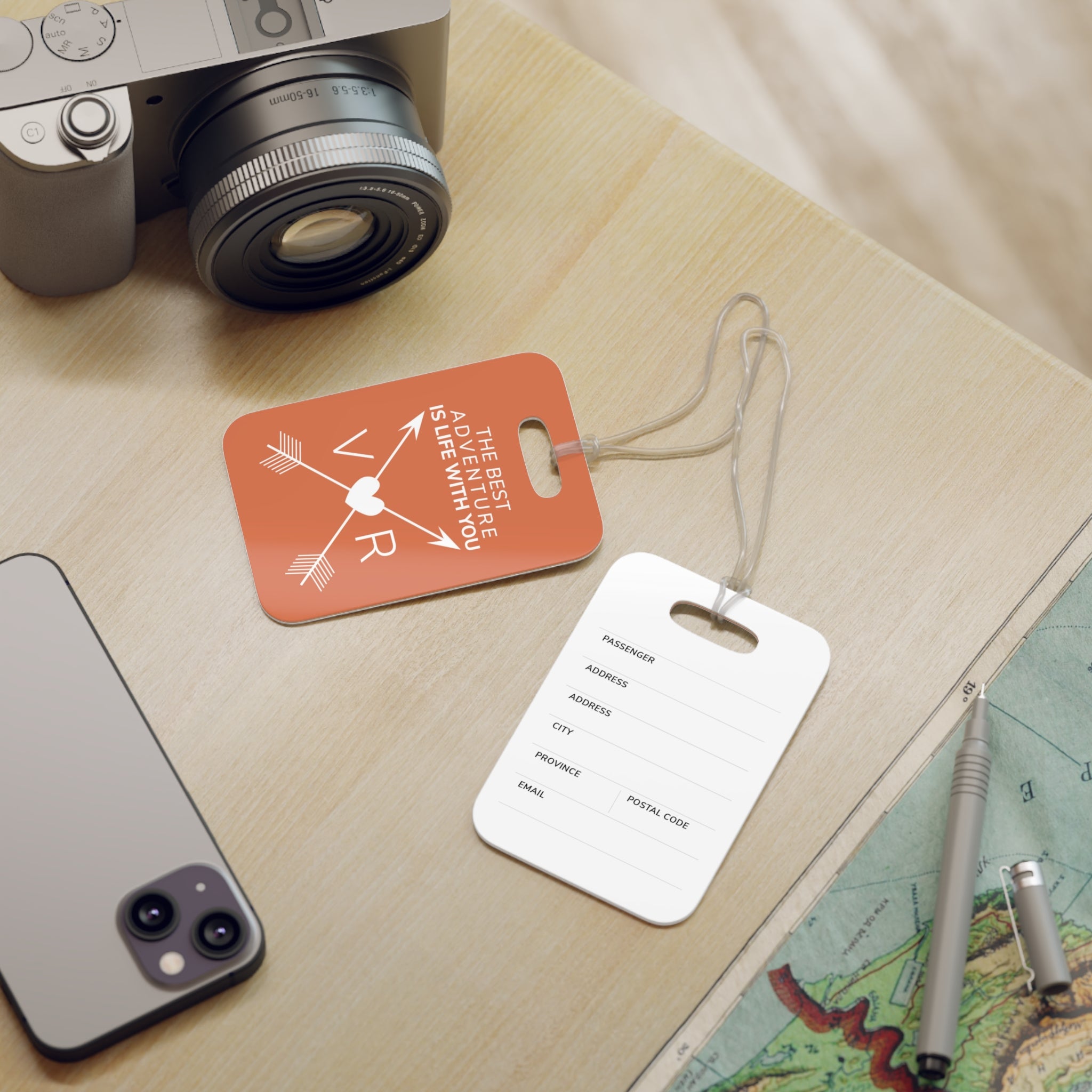 Personalized Initials Adventure Luggage Tag