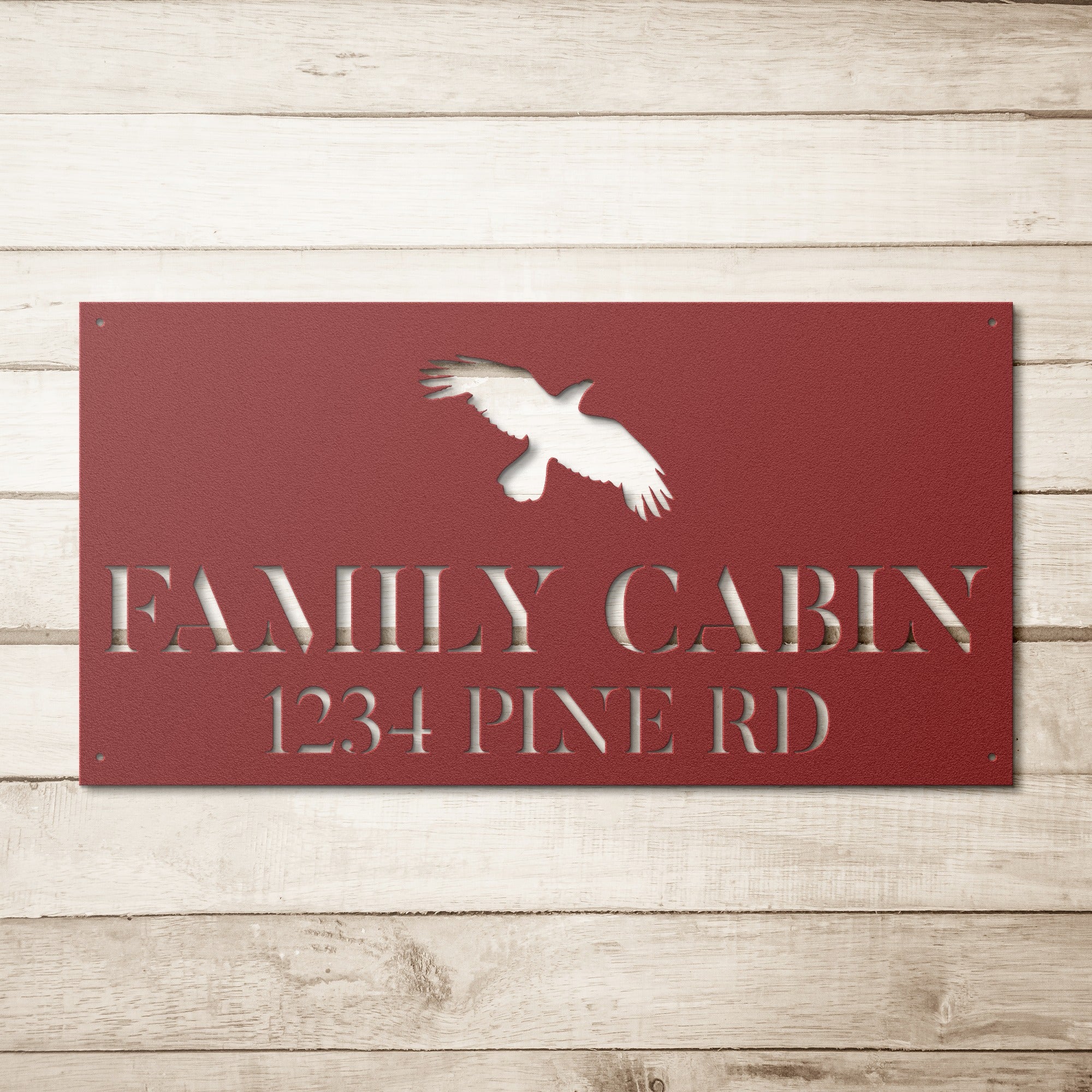 Personalized Family Cabin Sign