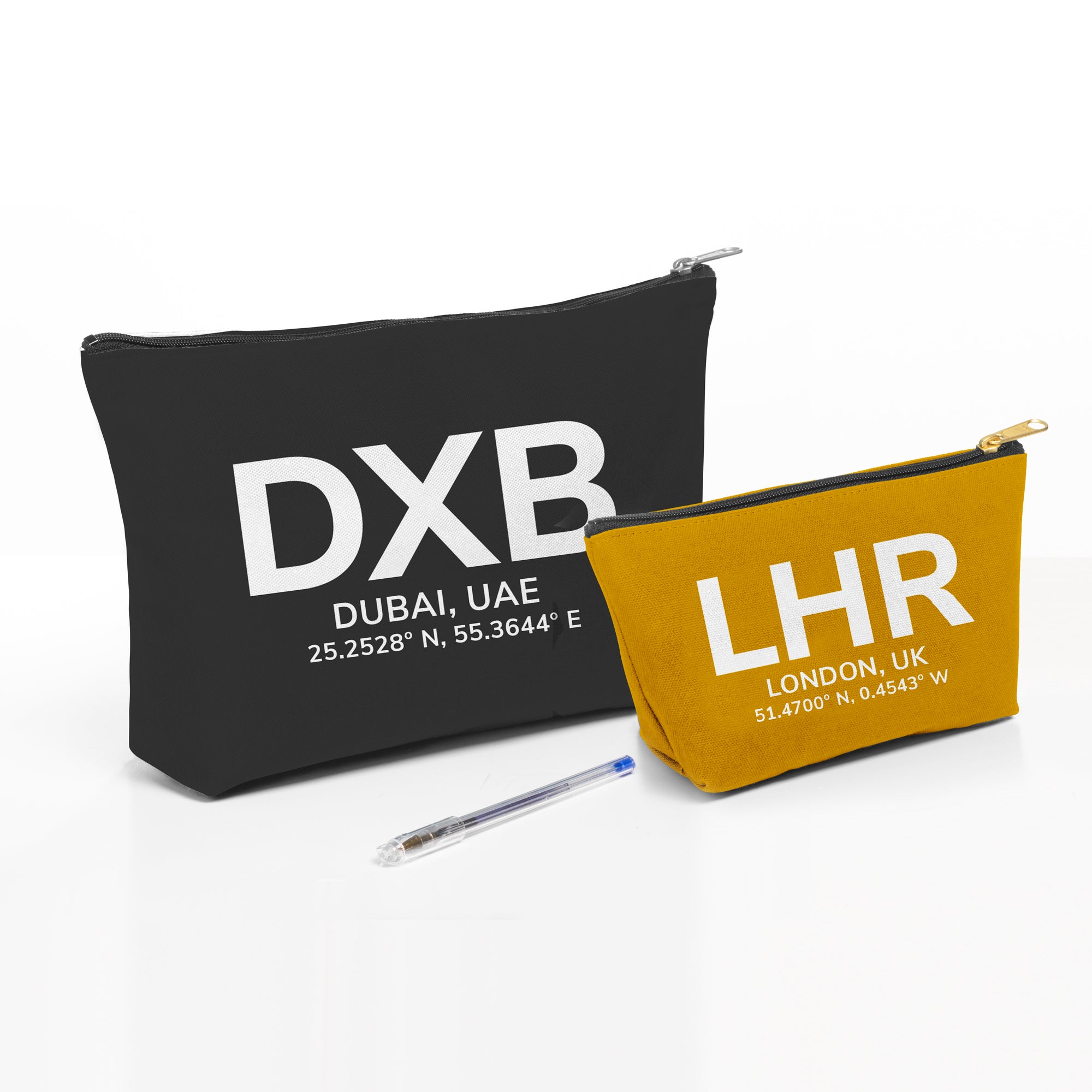 Personalized Airport Code Travel Pouch