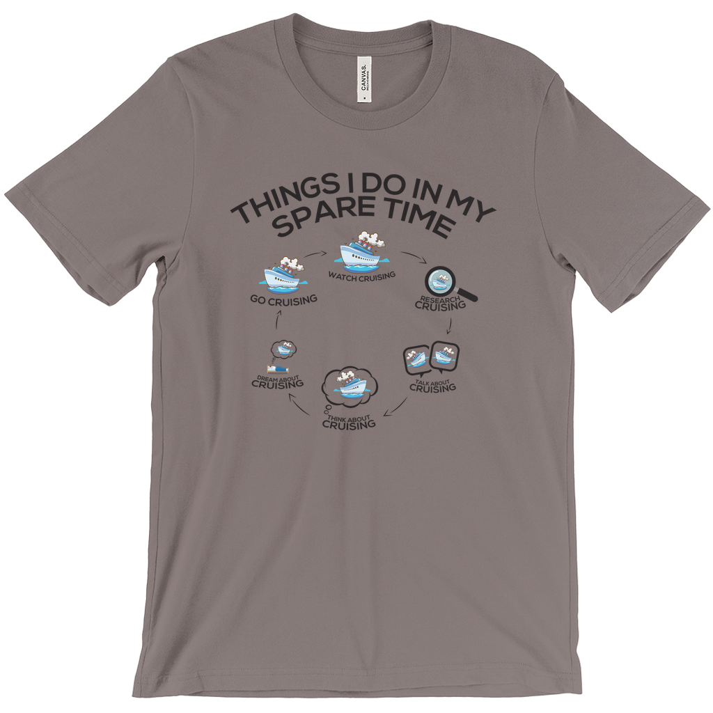 Hilarious Cruise Shirts: Spare Time Unisex Cruiser T-Shirts