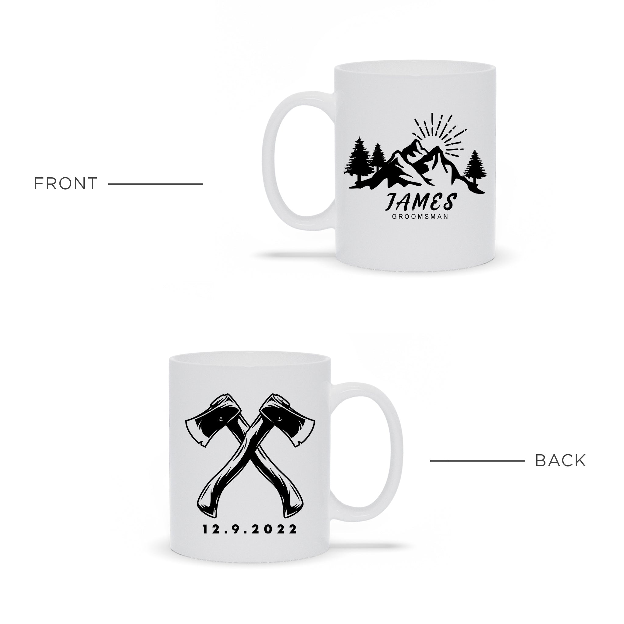 Personalized Groomsman Ceramic Mug