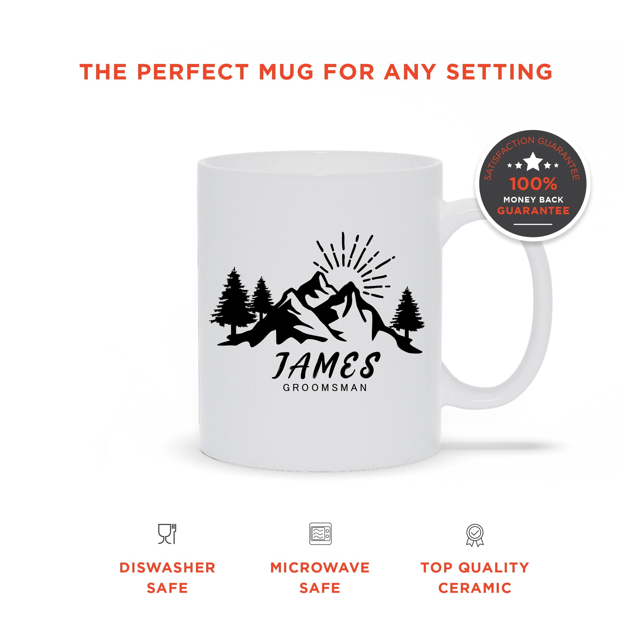 Personalized Groomsman Ceramic Mug