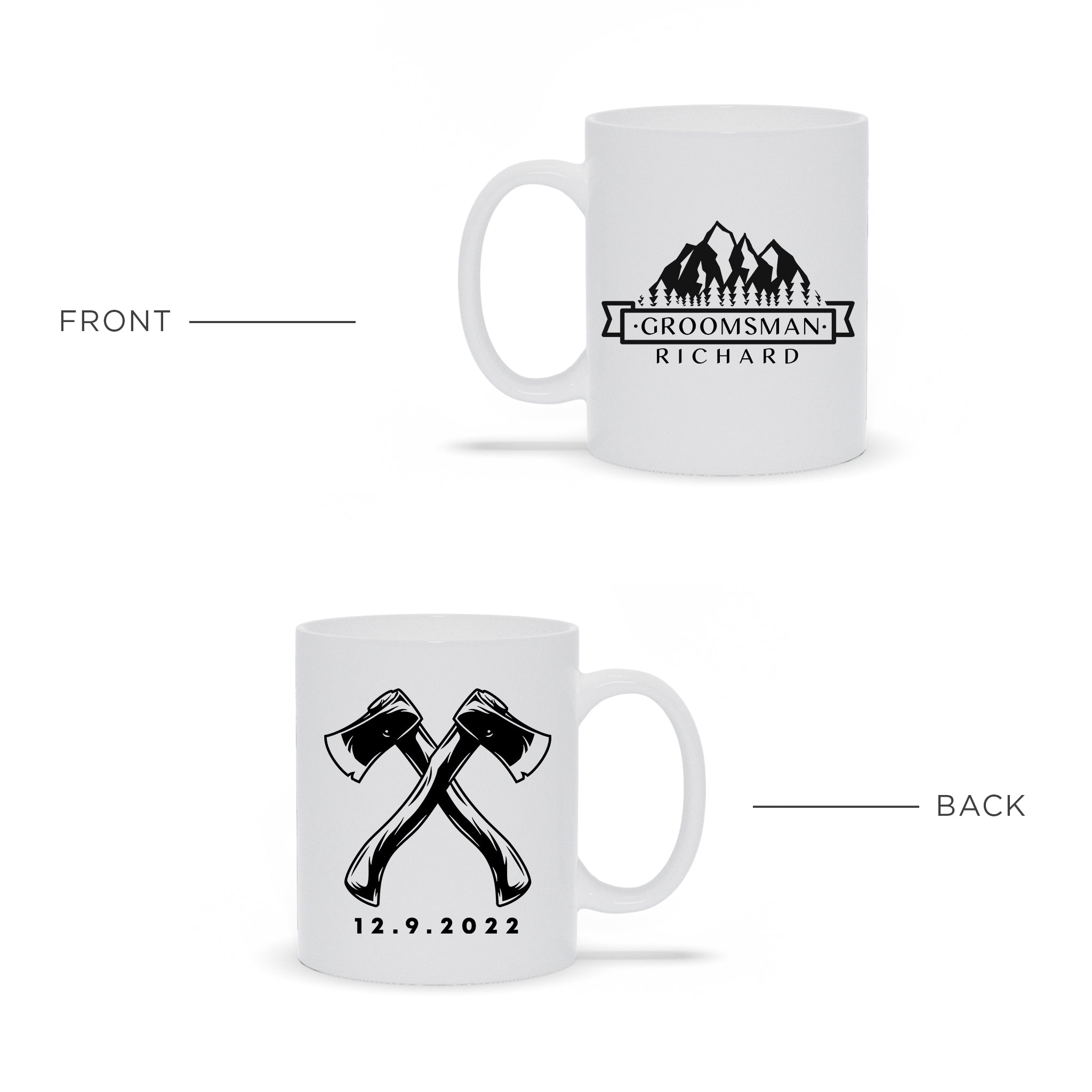 Groomsman Or Best Man Personalized Ceramic Mug