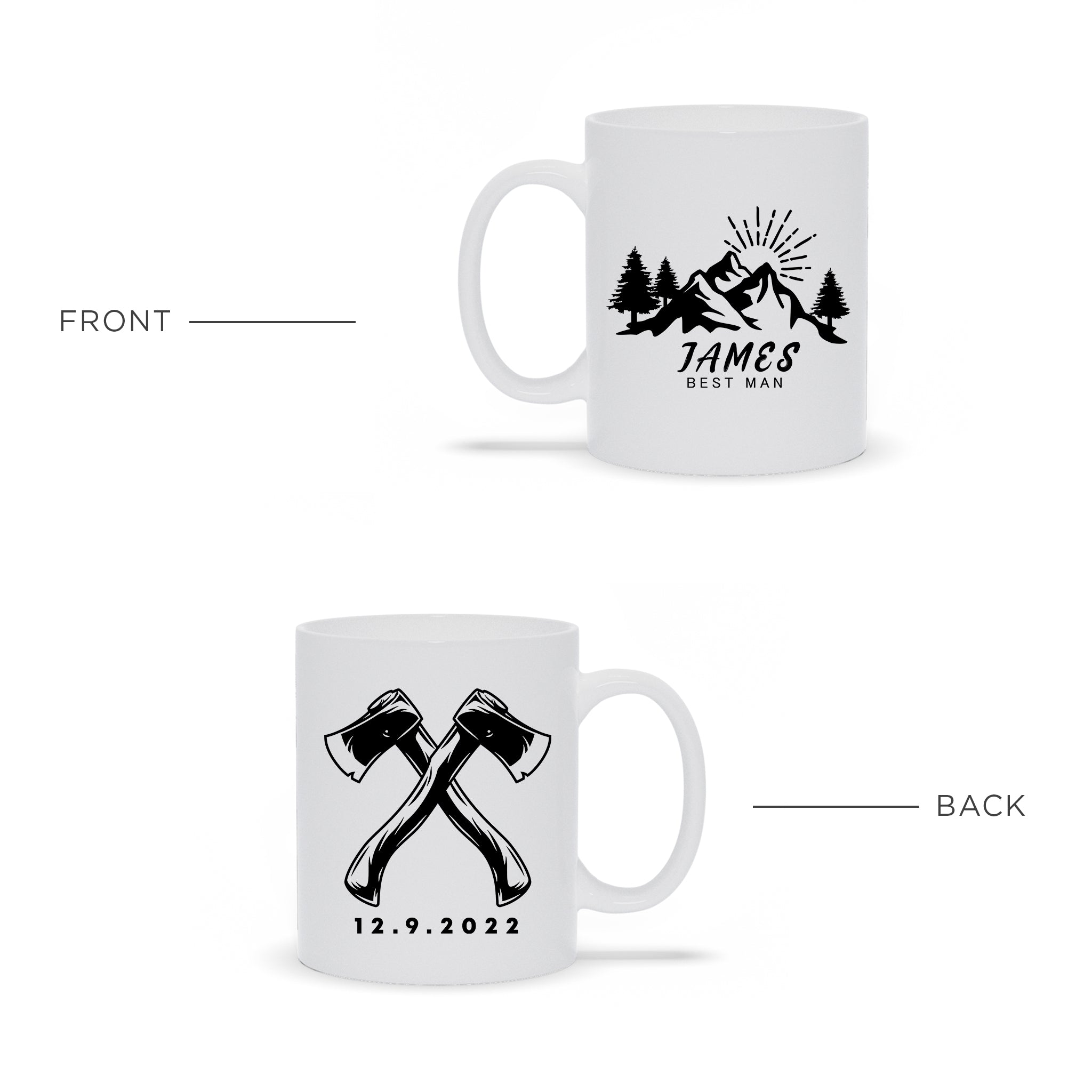 Personalized Groomsman Ceramic Mug