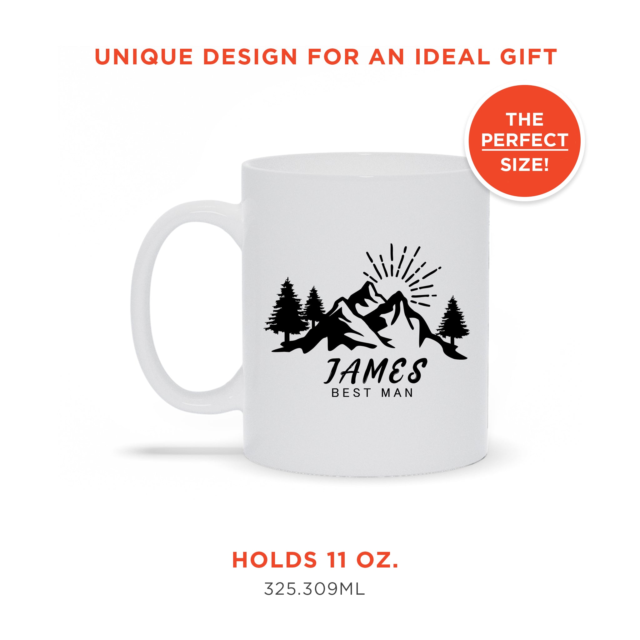 Personalized Groomsman Ceramic Mug