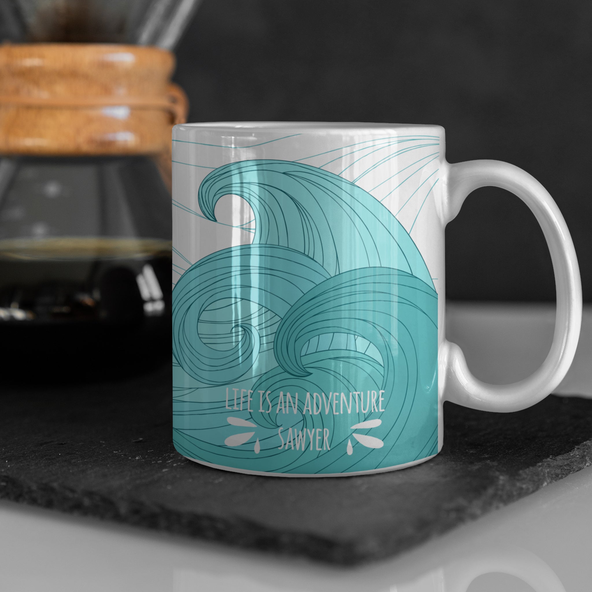 Custom Life Is An Adventure Ceramic Mug