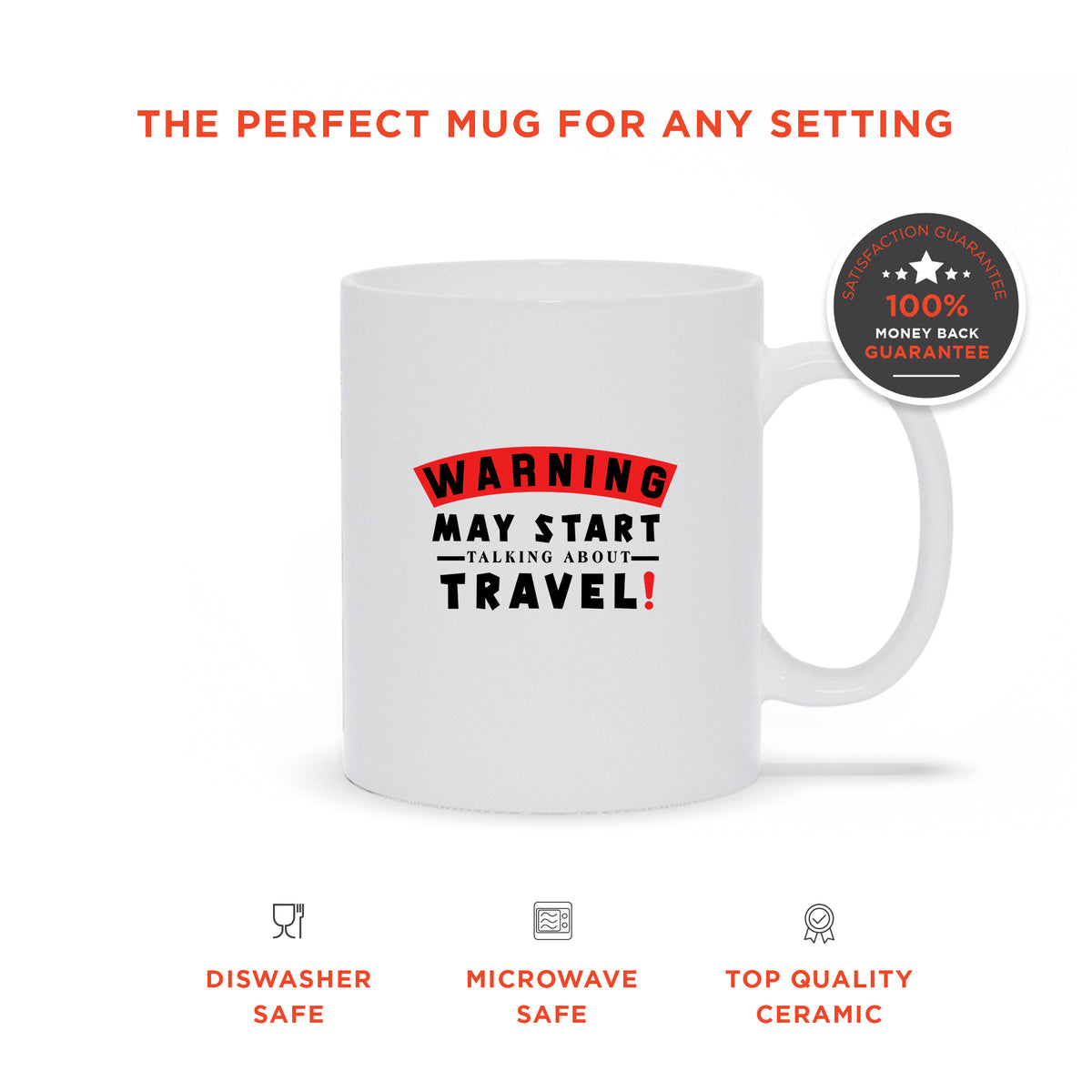 Cheeky Coffee Mug For Traveler - Warning Sign Mug