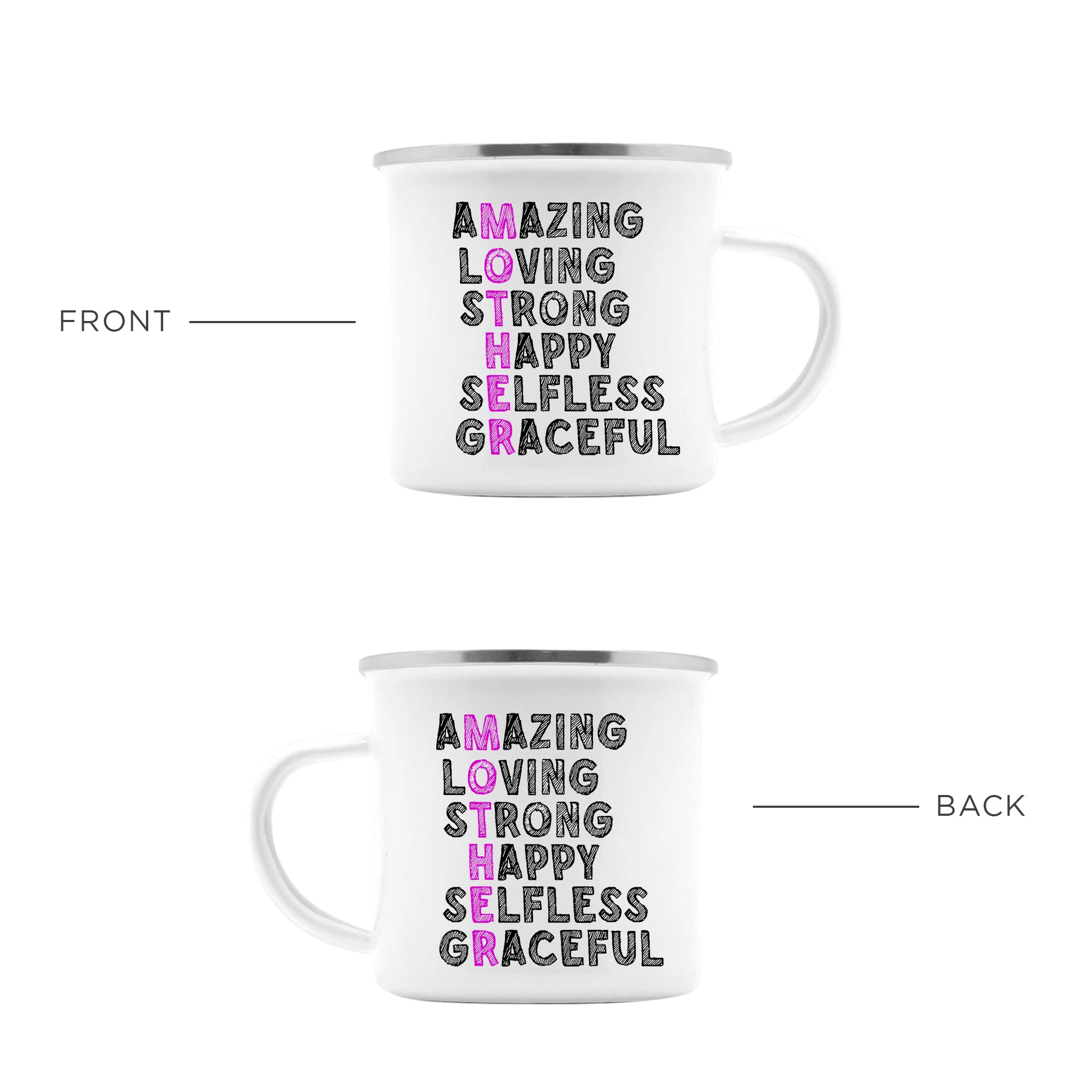 My Mom Is... Enamel Camping Mug