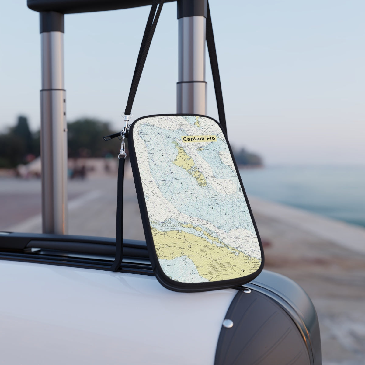 World Nautical Map Boarding Pass Travel Wallet