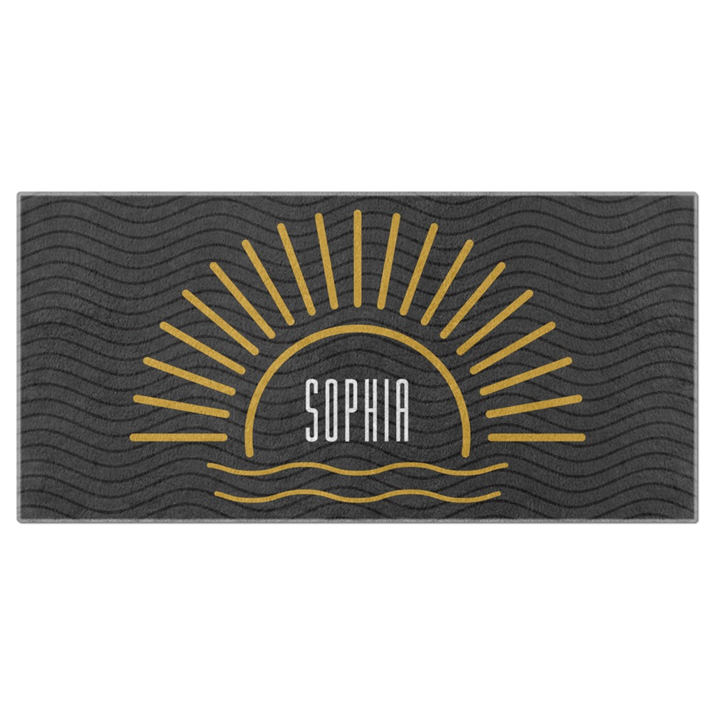 The Customized "Sun's Up" Beach Towel - A Summer Necessity!