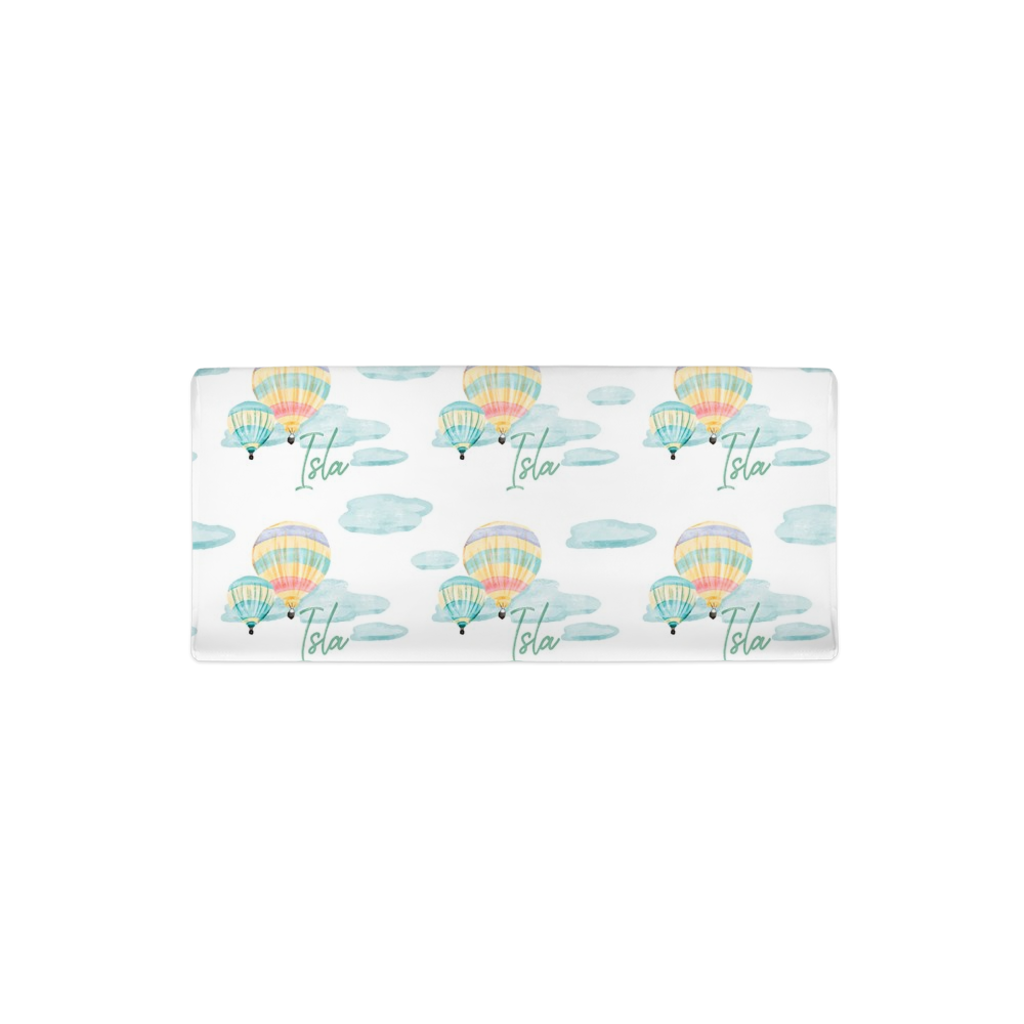 Personalized Hot Air Balloon Ride Changing Pad Cover