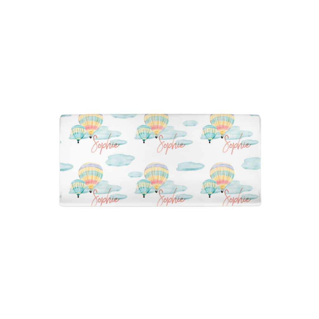 Personalized Hot Air Balloon Ride Changing Pad Cover