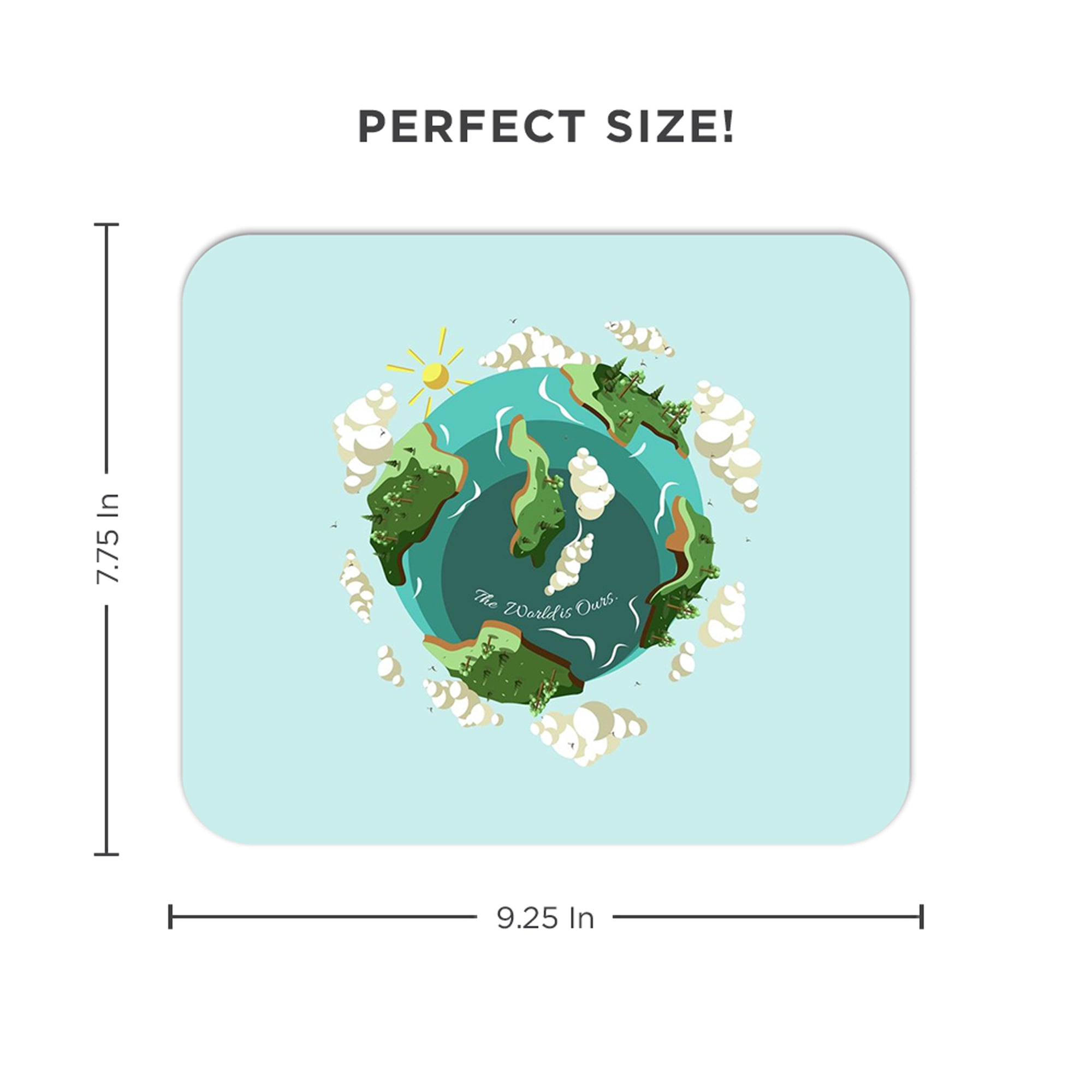 Planet Earth Mousepad Desk Mat