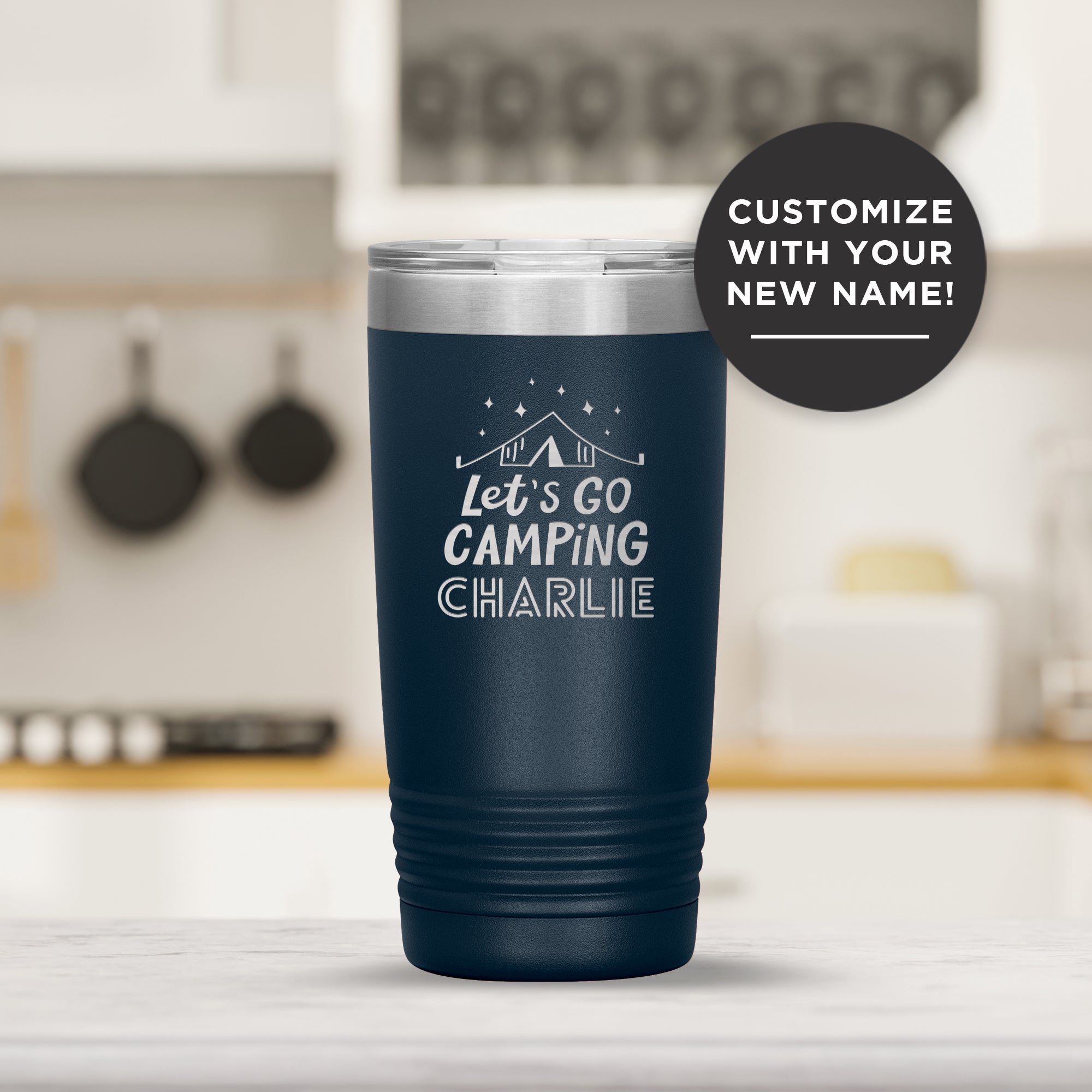 Let's Go Camping! Personalized Tumbler