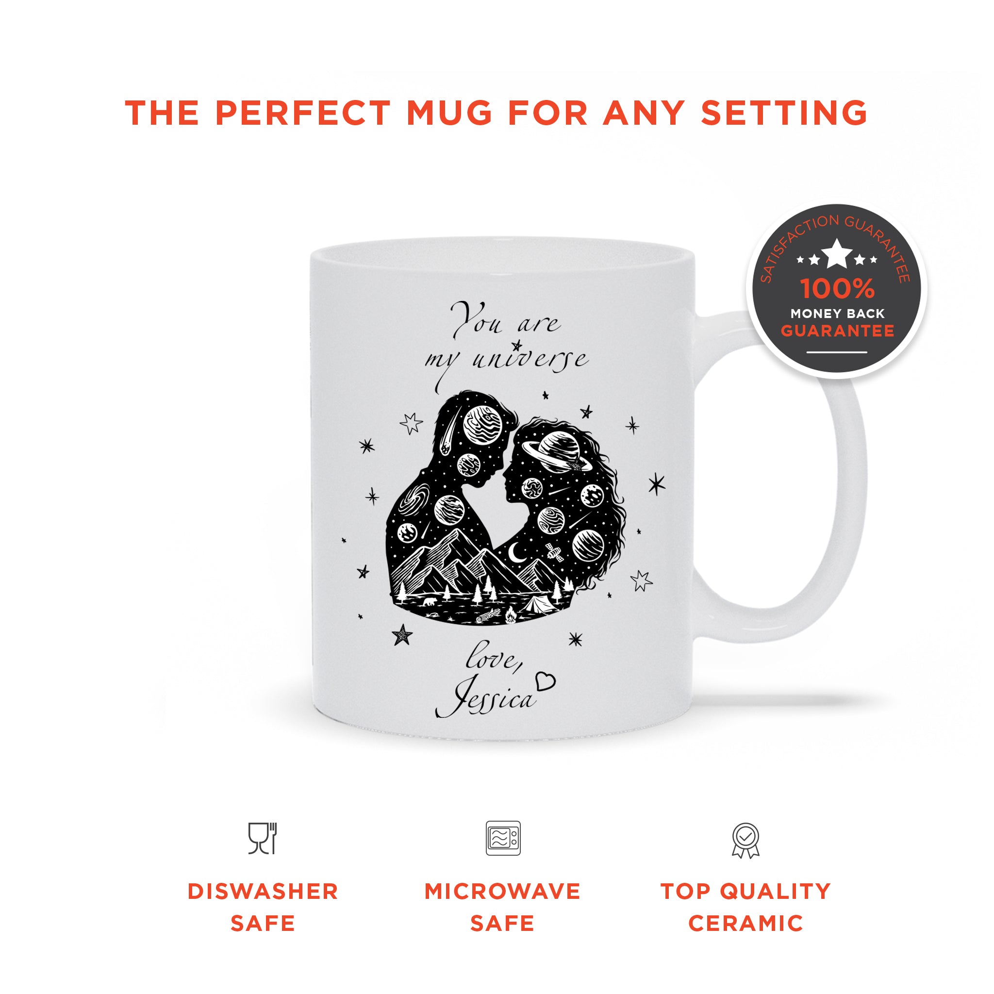 Personalized You Are My Universe Mug