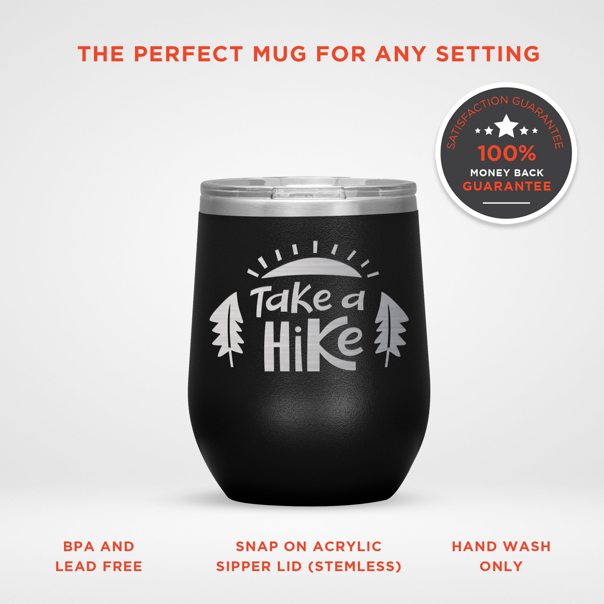 Take A Hike Engraved Travel Tumbler