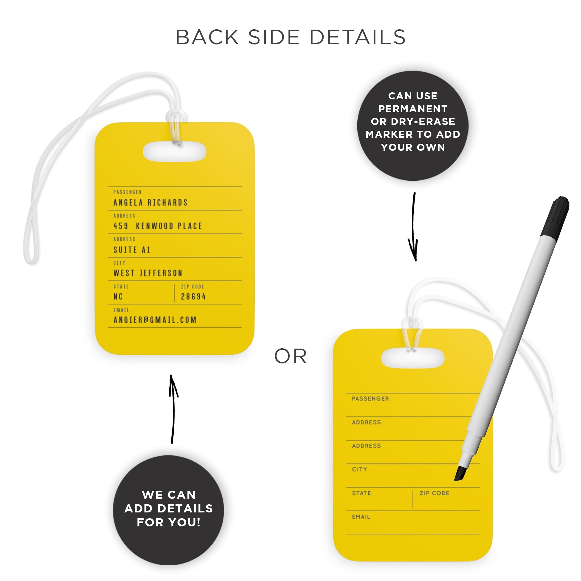 Not Your Black Suitcase Luggage Tag