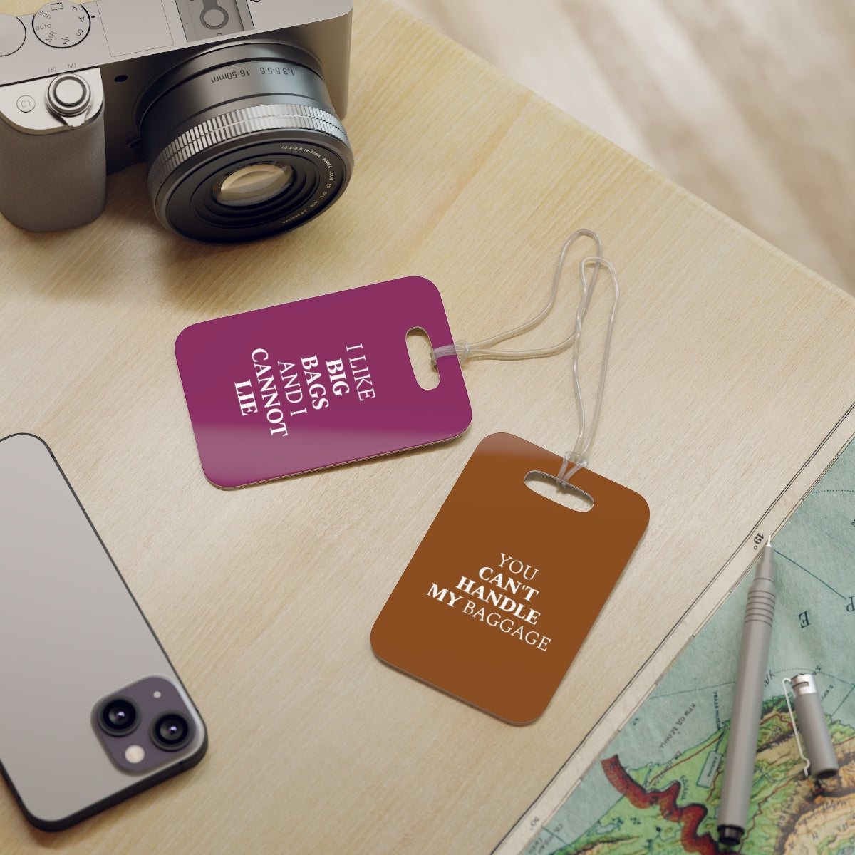 Personalized Funny Luggage Tag for Frequent Travelers — Custom Sarcastic Baggage & Suitcase Tag