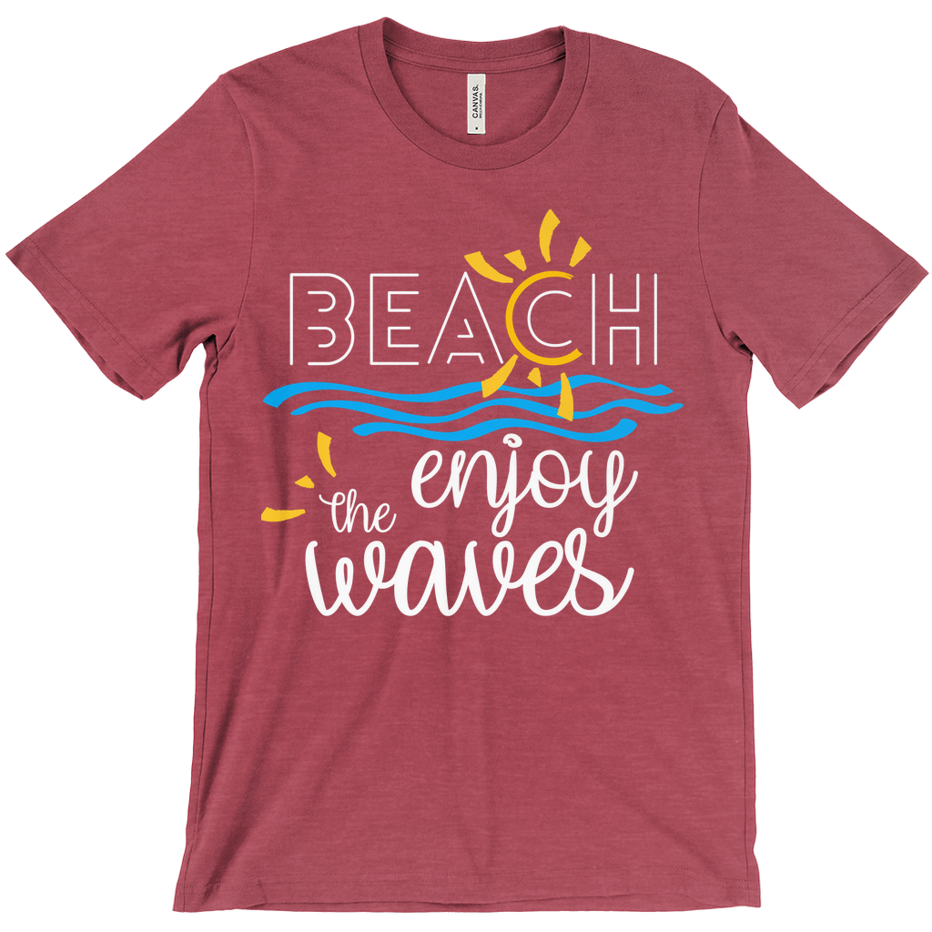 Beach Enjoy The Waves Sunny Fun Bella Canvas Unisex Shirt