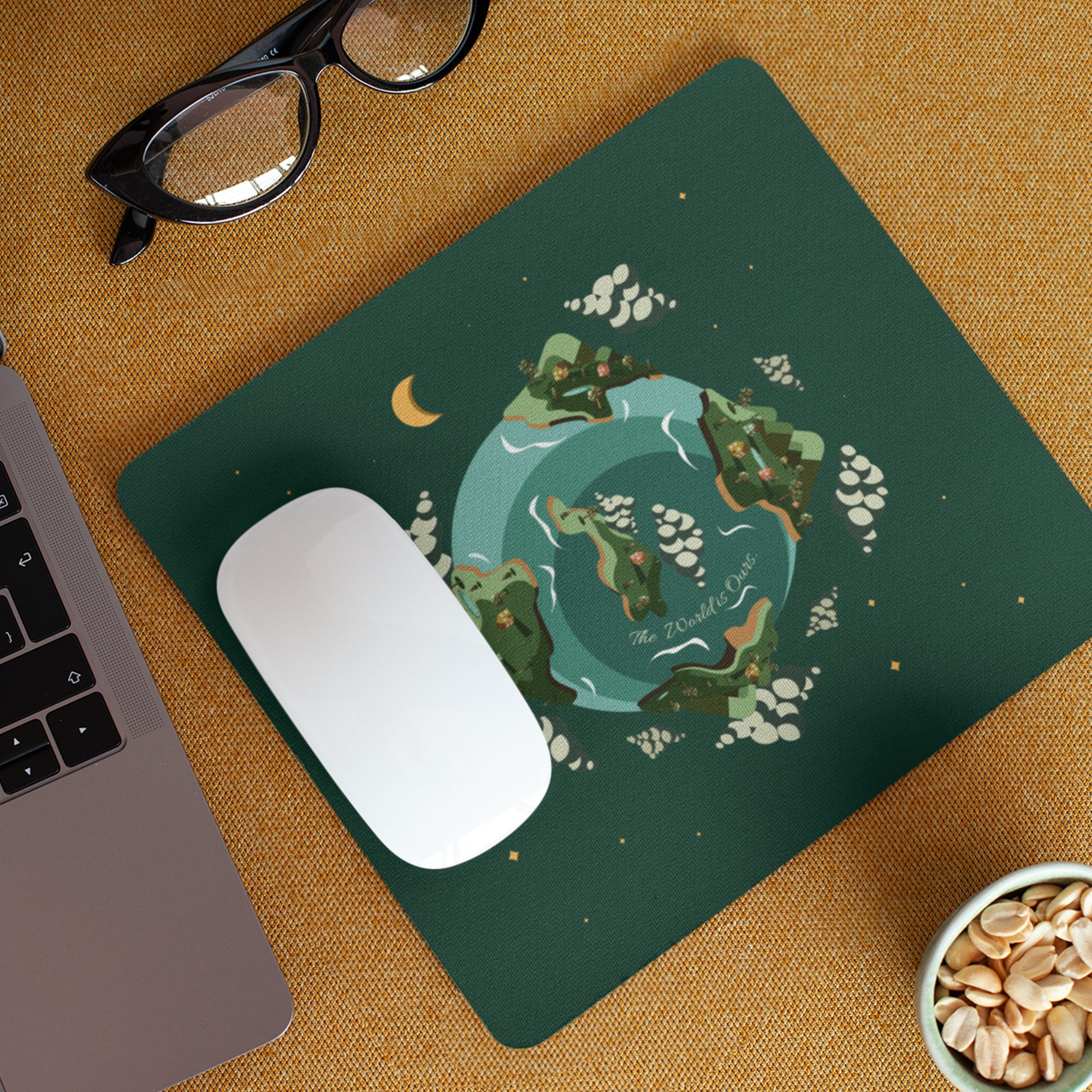 Planet Earth Mousepad Desk Mat