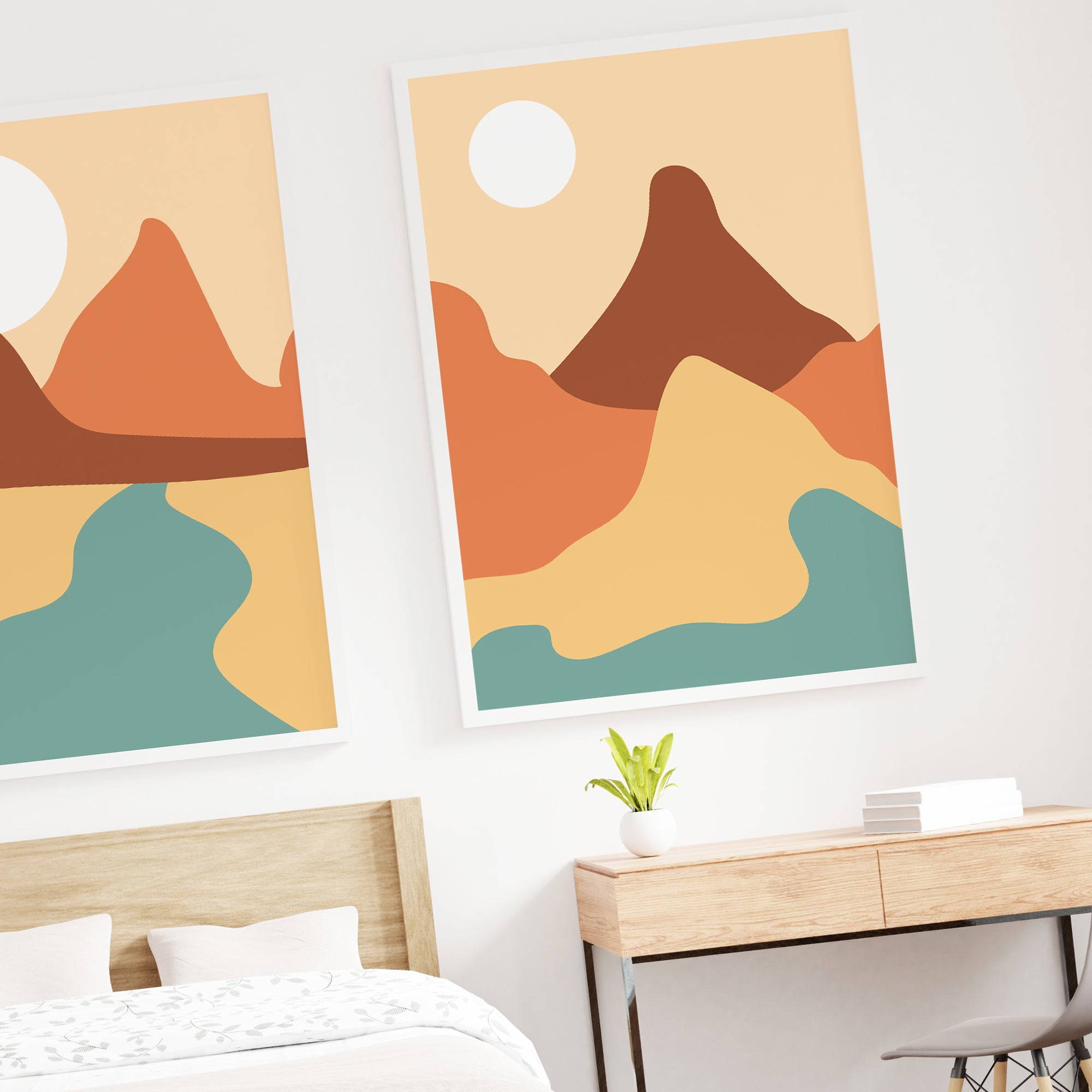 Abstract Canyon Art Poster