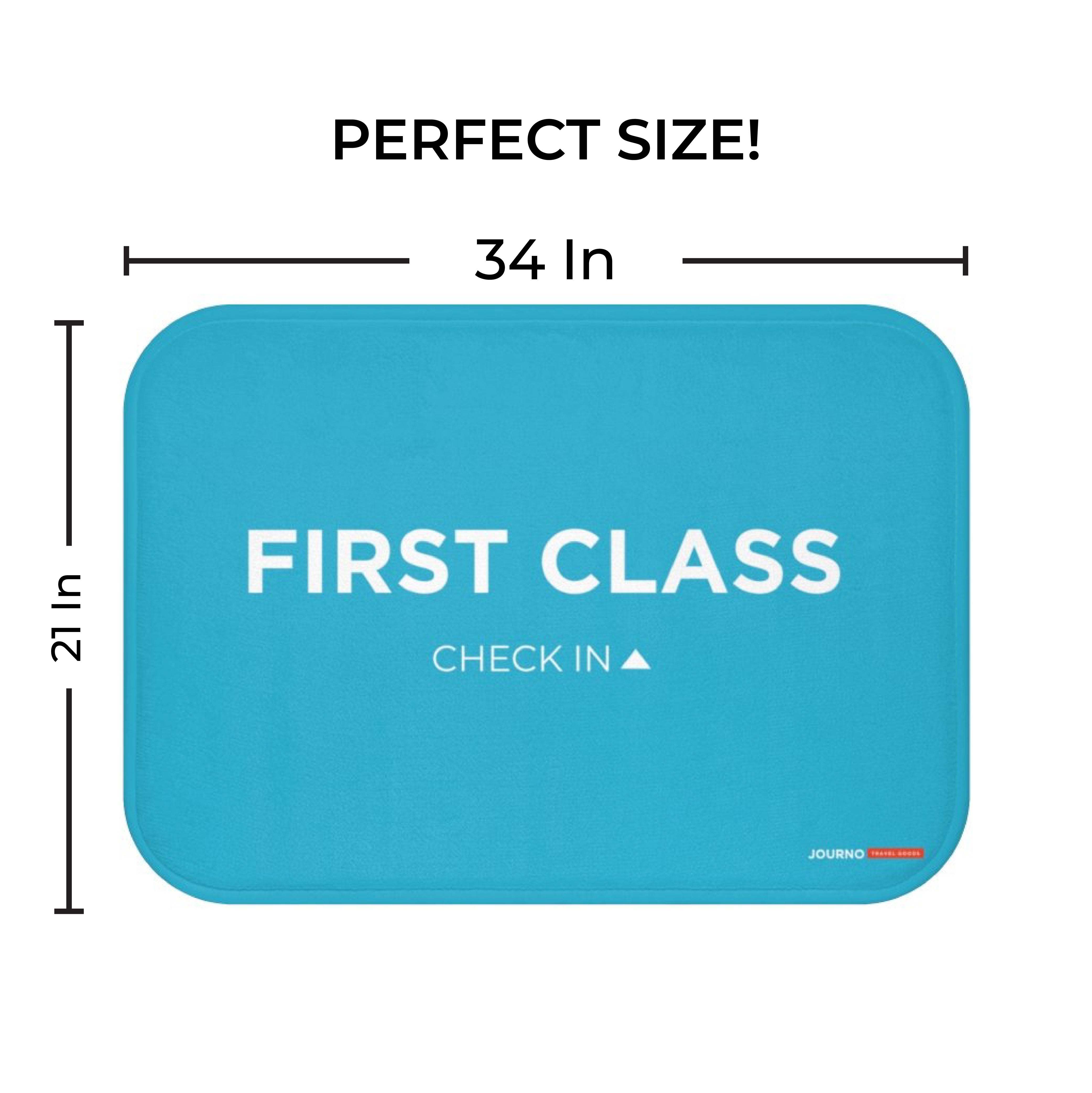 First Class Check In Bath Mat - Funny Bathroom Decor