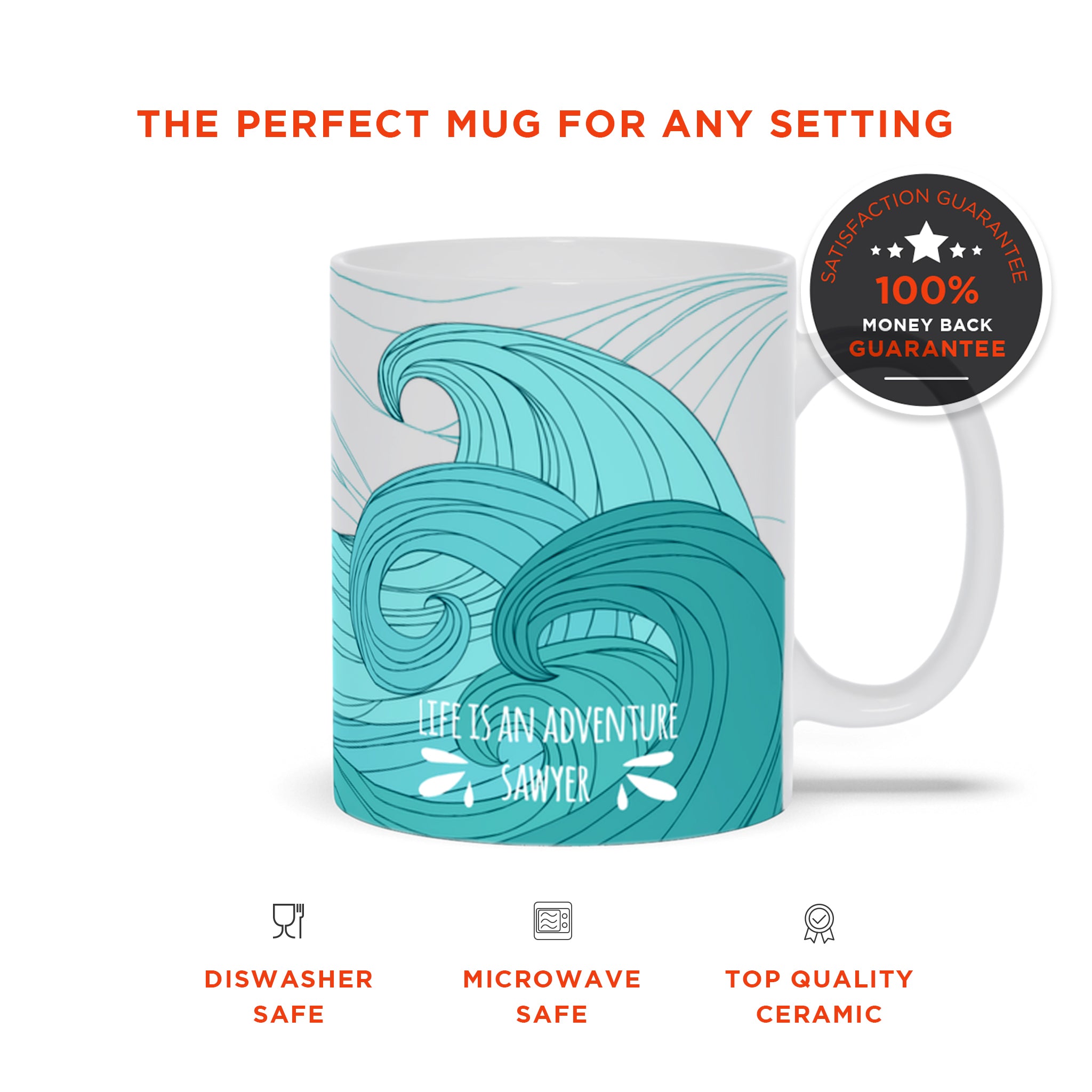 Custom Life Is An Adventure Ceramic Mug