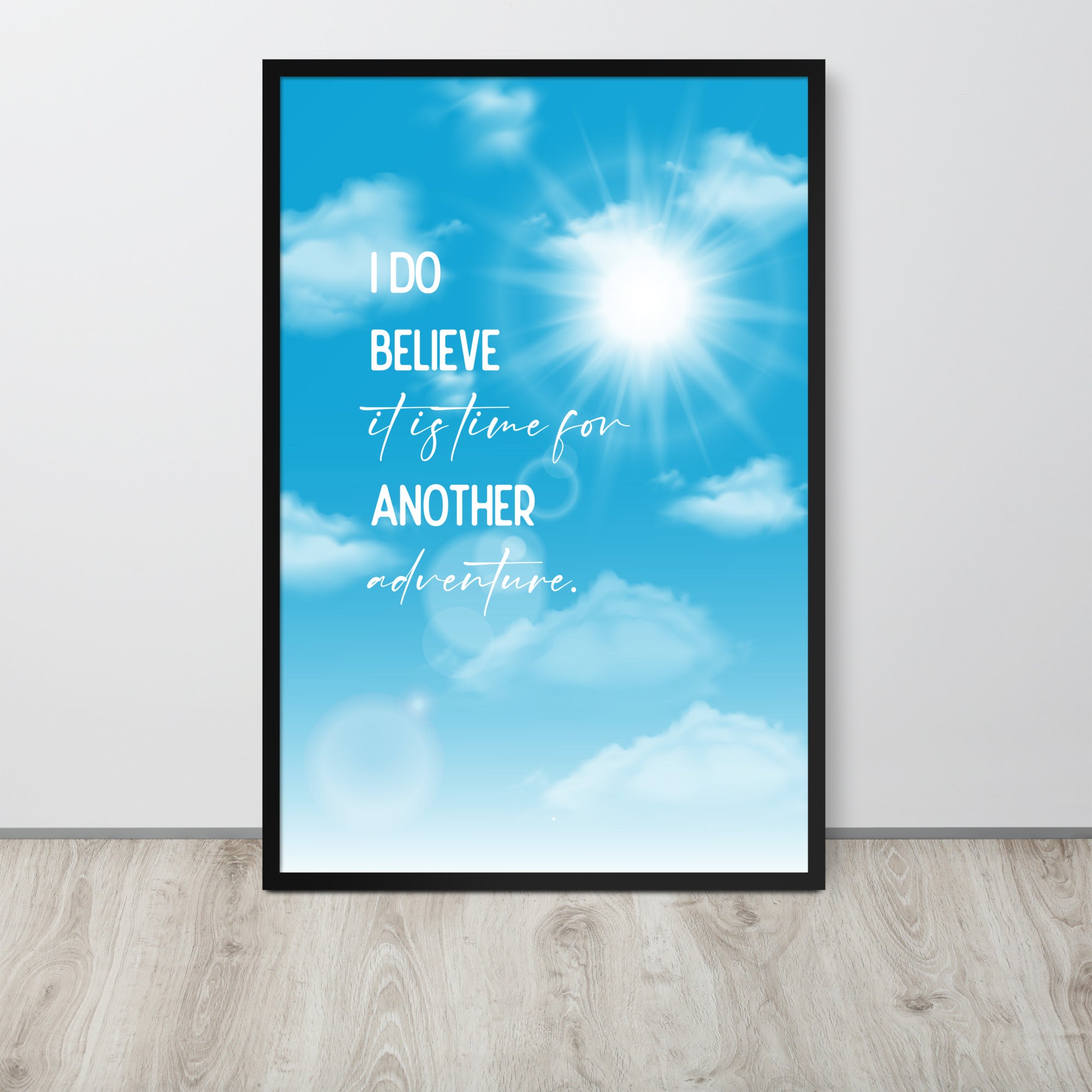 Time For Another Adventure Framed Quote Poster