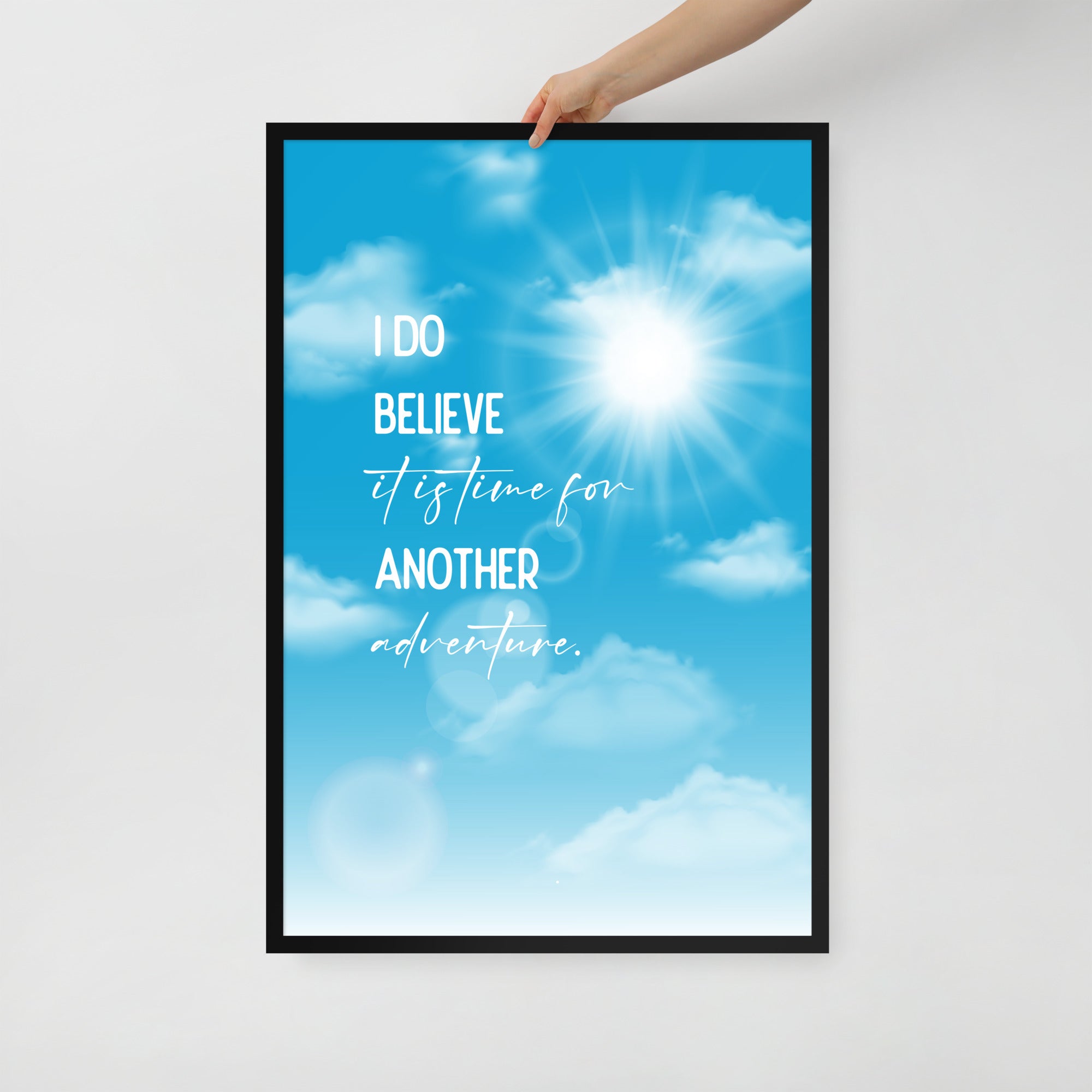 Time For Another Adventure Framed Quote Poster