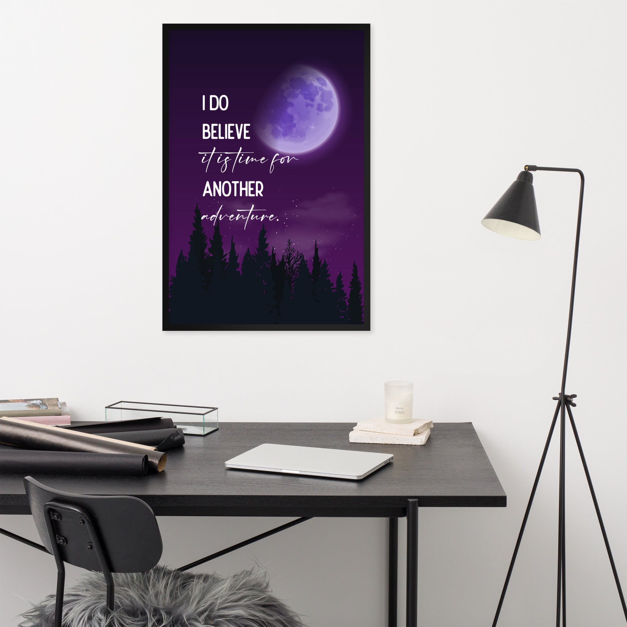 Time For Another Adventure Framed Quote Poster