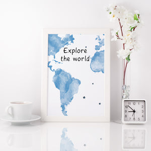 Explore The World Art Print