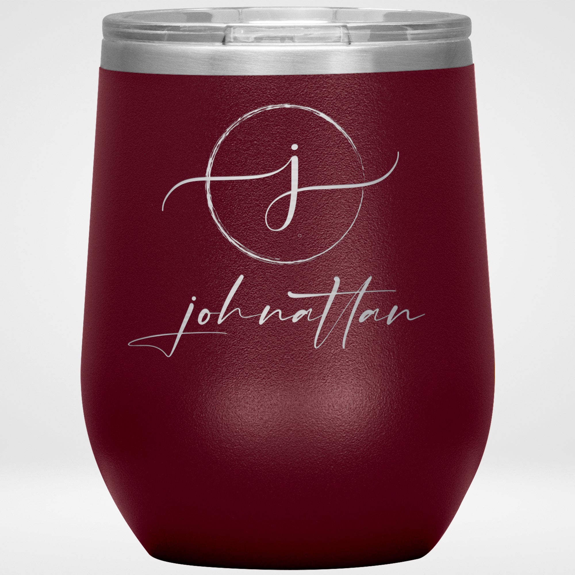 Monogram 12oz Travel Wine Tumbler