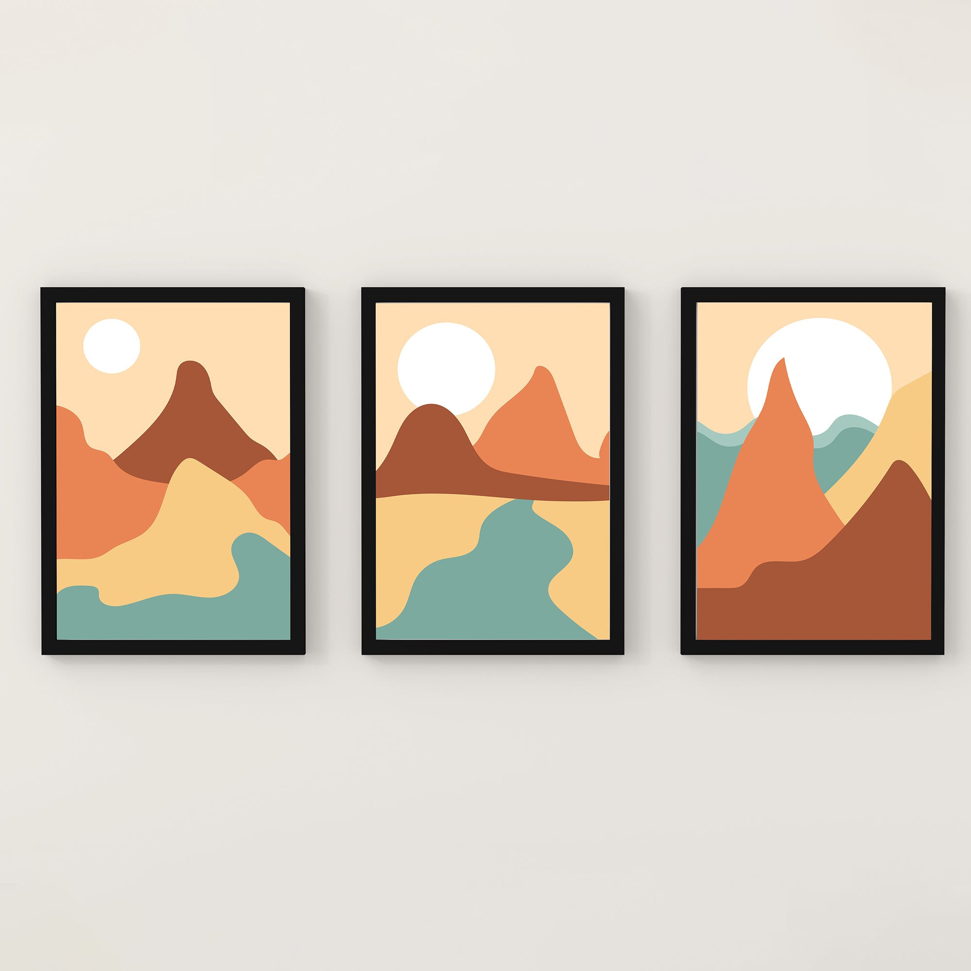 Abstract Canyon Art Poster