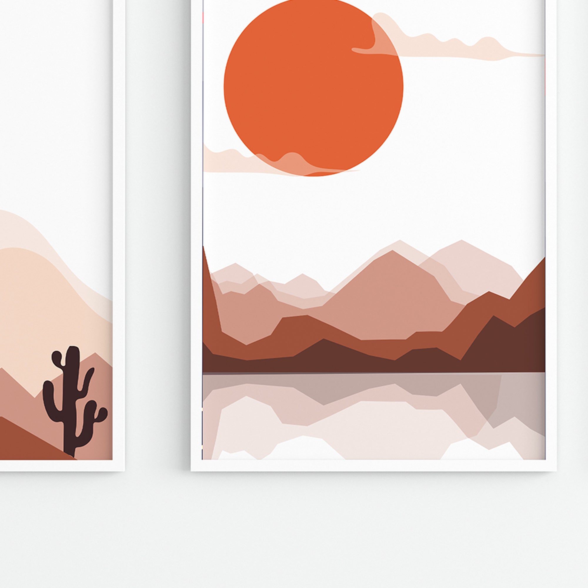 Modern Desert Travel Art Prints