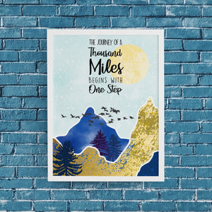 The Journey Of A Thousand Miles Art Print