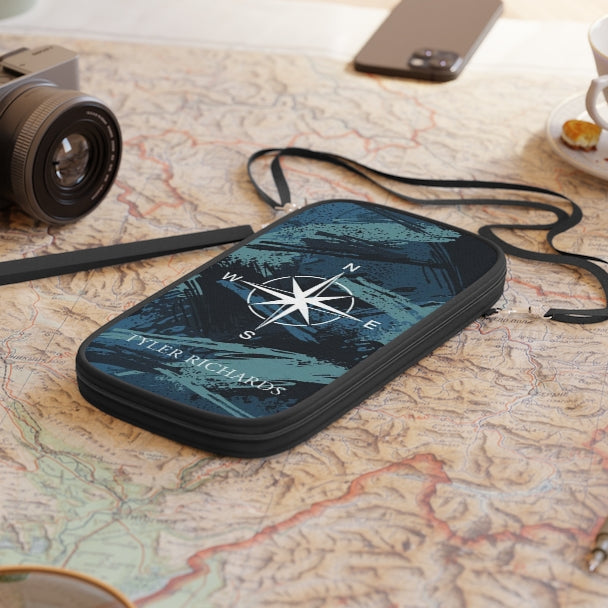 Custom Name Camouflage Boarding Pass Holder