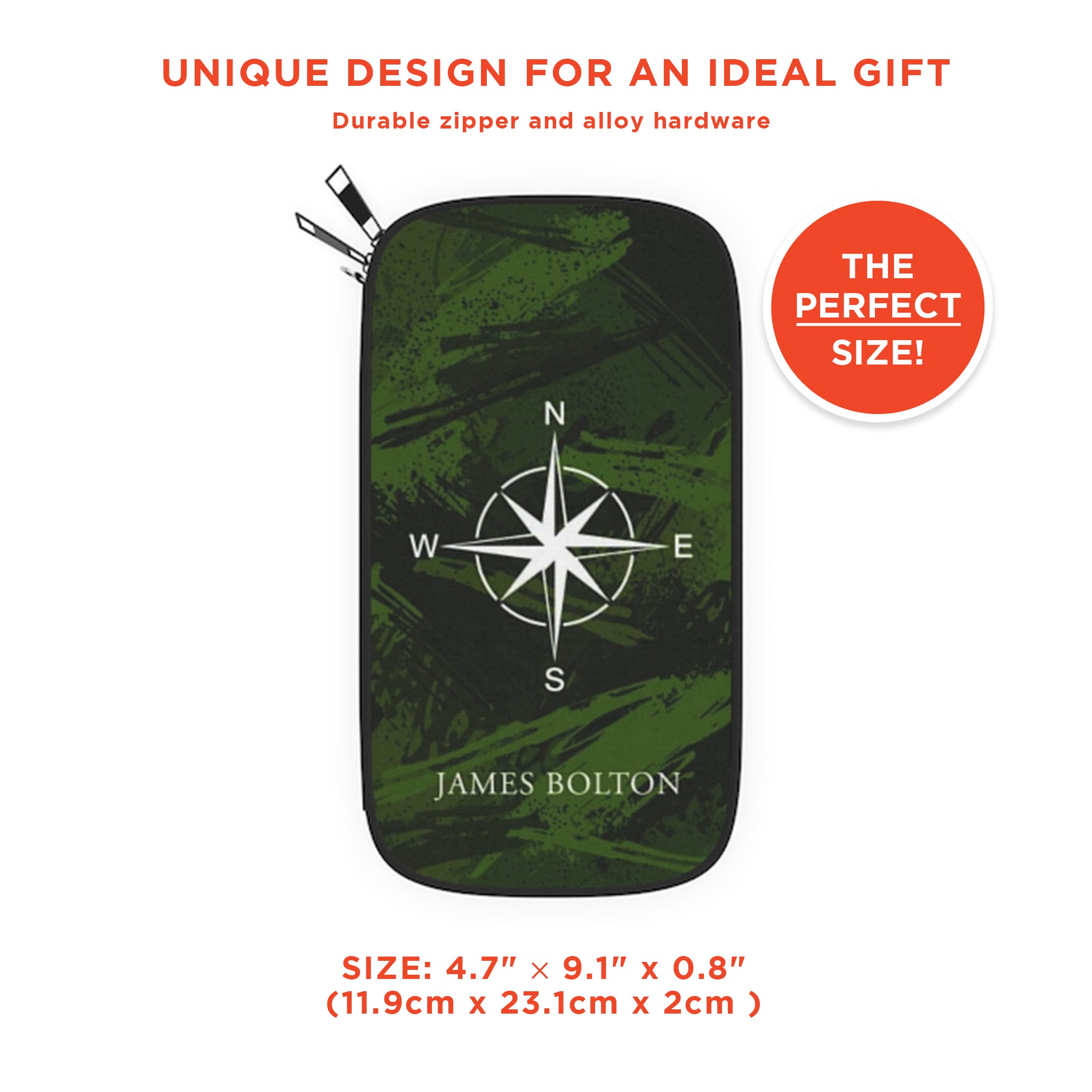 Custom Name Camouflage Boarding Pass Holder