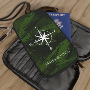 Custom Name Camouflage Boarding Pass Holder