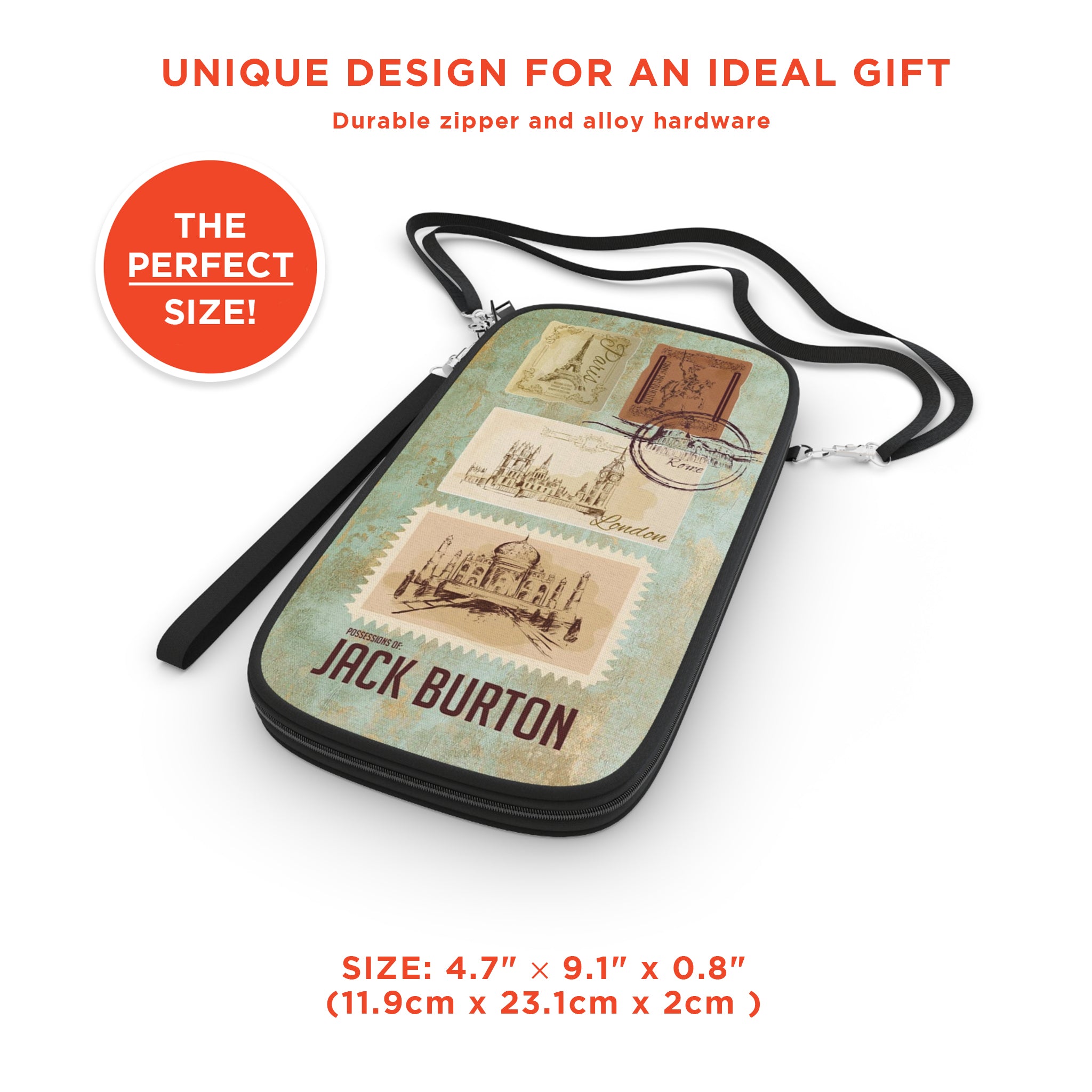 Vintage Theme Passport Wallet