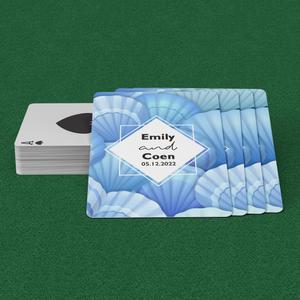 Personalized Seashell Playing Cards