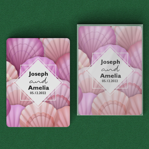 Personalized Seashell Playing Cards