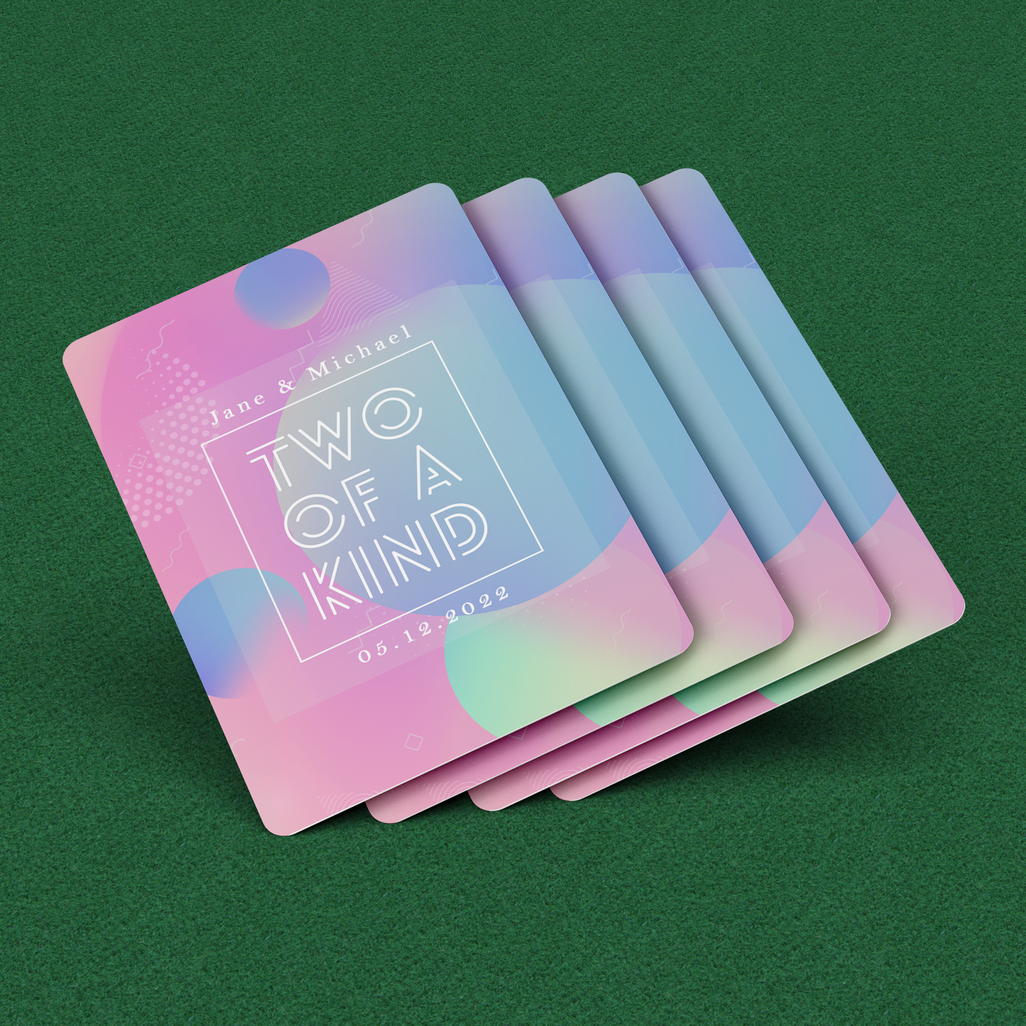 Unique Personalized Deck Of Cards For Couples