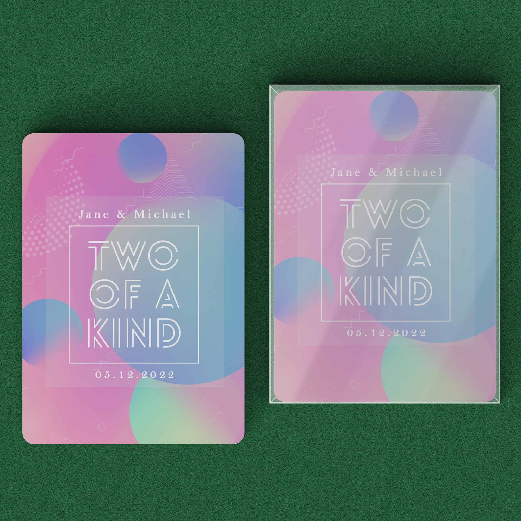 Unique Personalized Deck Of Cards For Couples