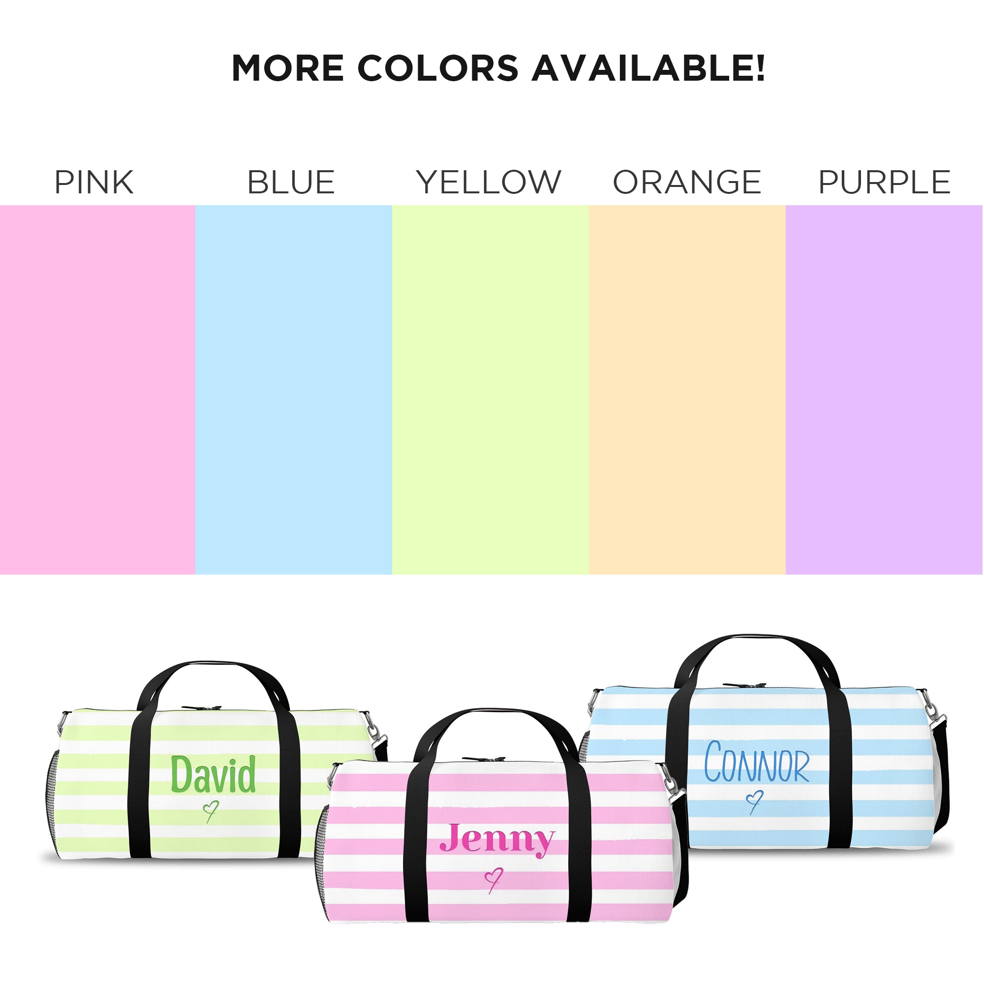 Striped Weekender Bag
