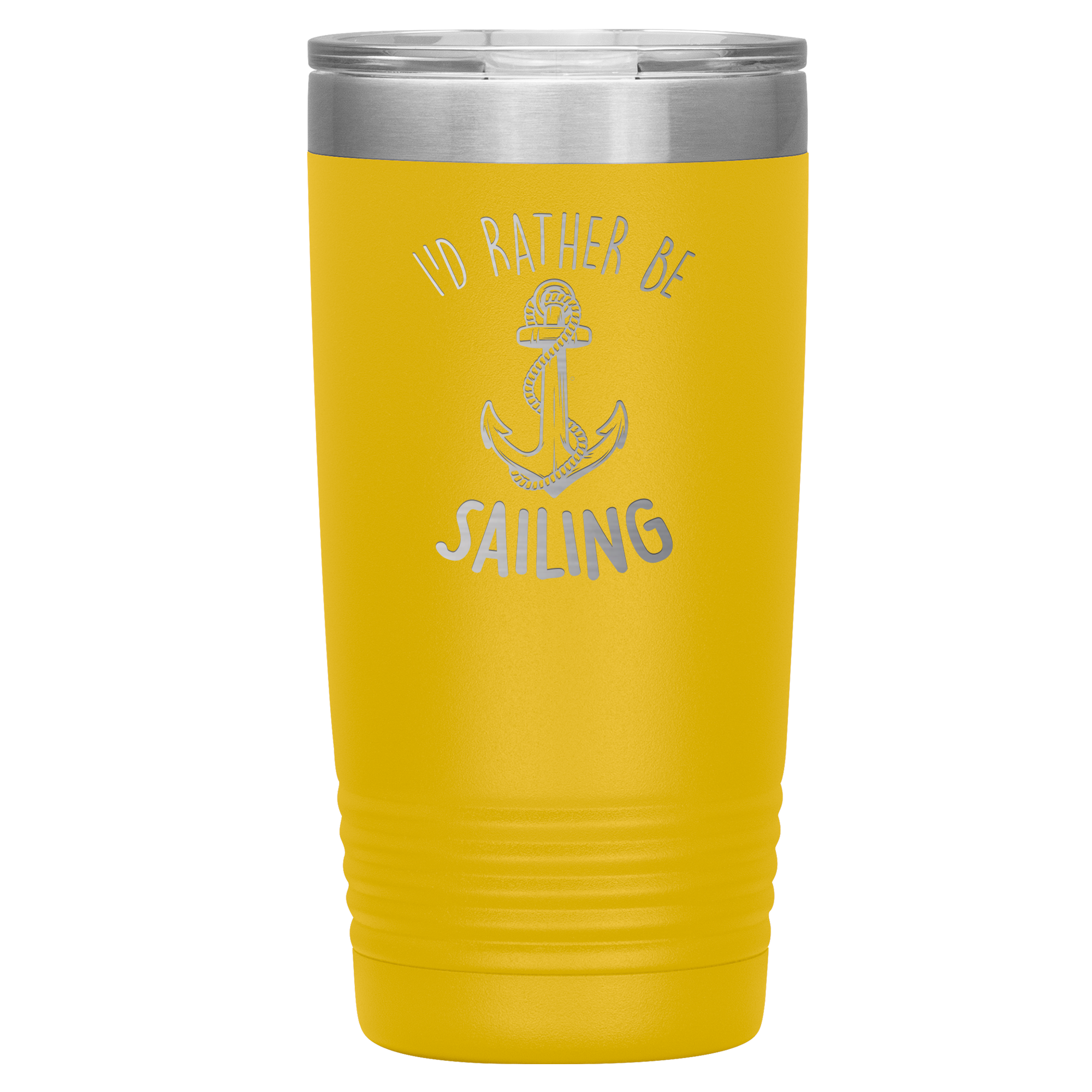 Nautical Tumbler, Laser Engraved Anchor