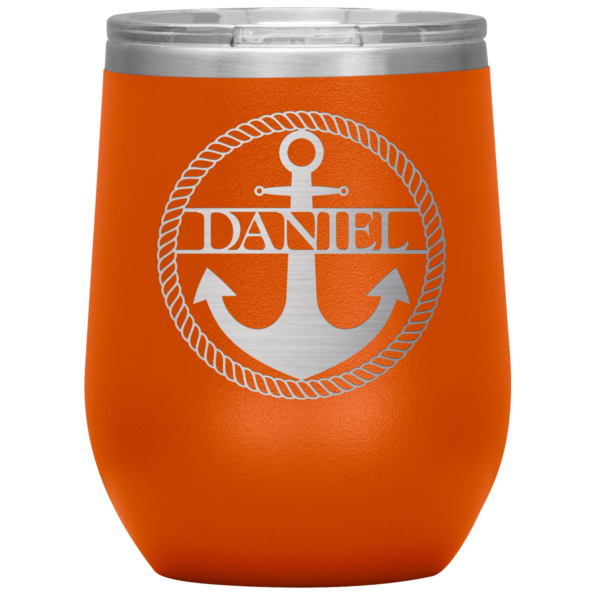 Nautical Anchor & Rope Wine Tumbler (Personalized!)