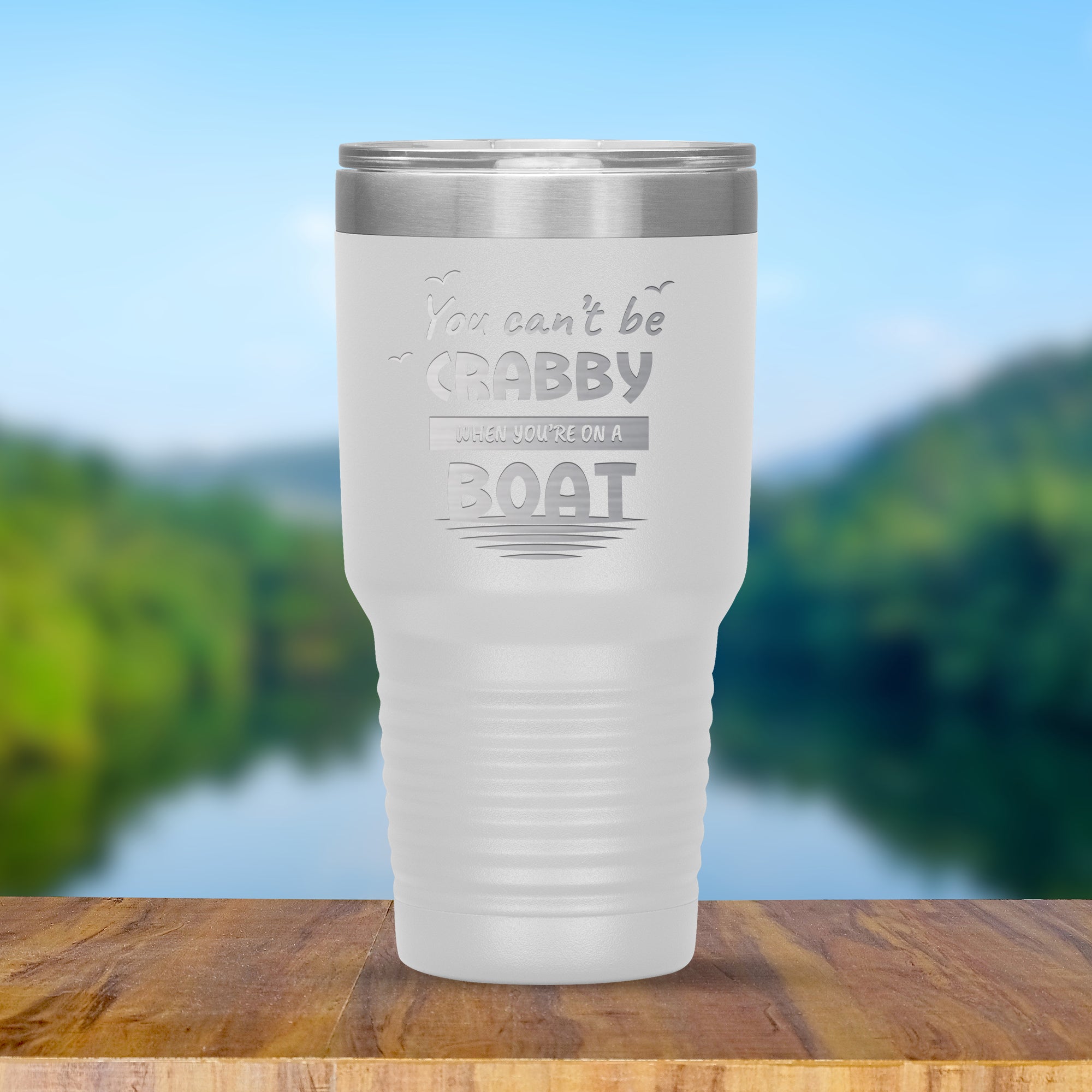 30oz Tumbler Can't Be Crabby Funny Travel Mugs