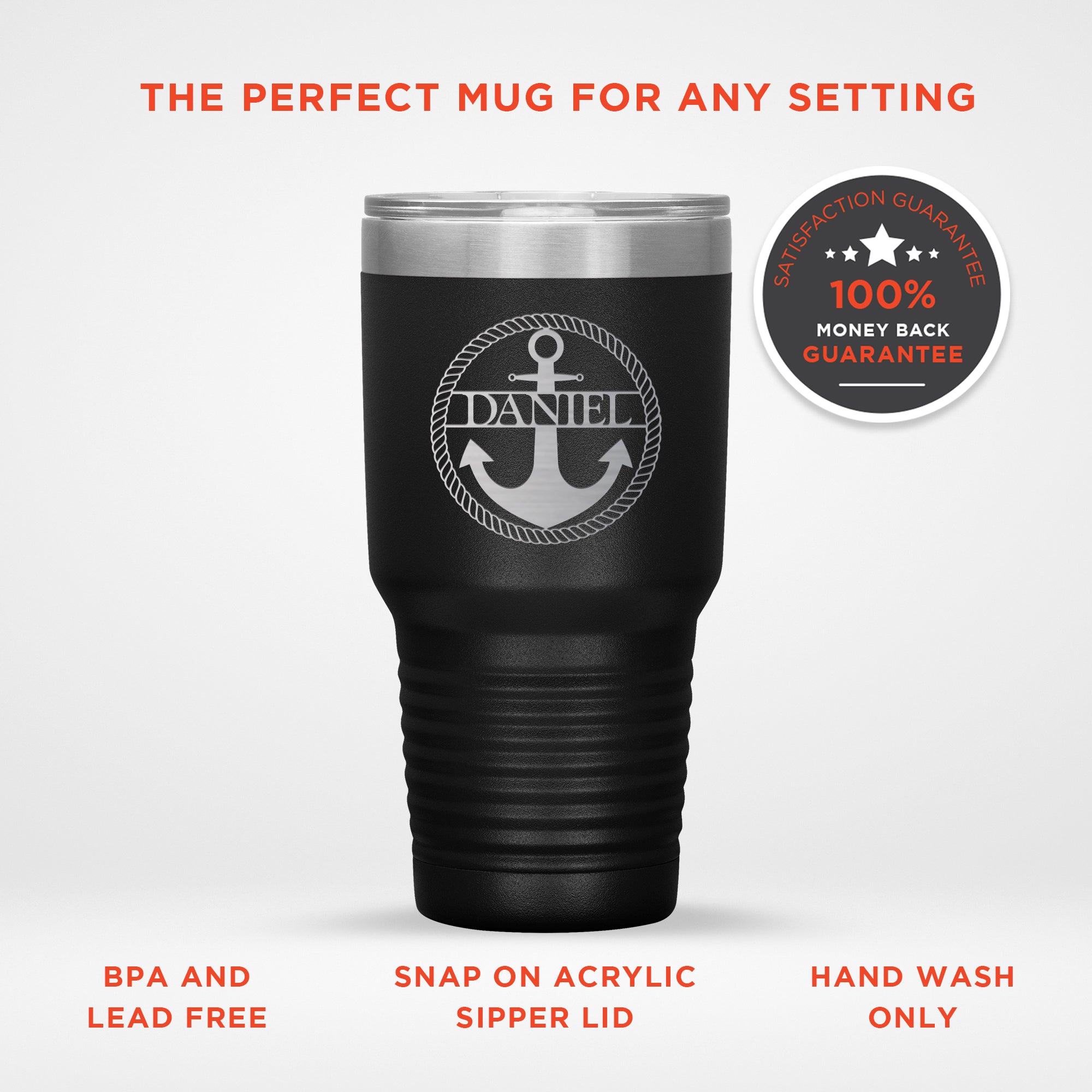 Personalized Captain Wheel Travel Tumbler